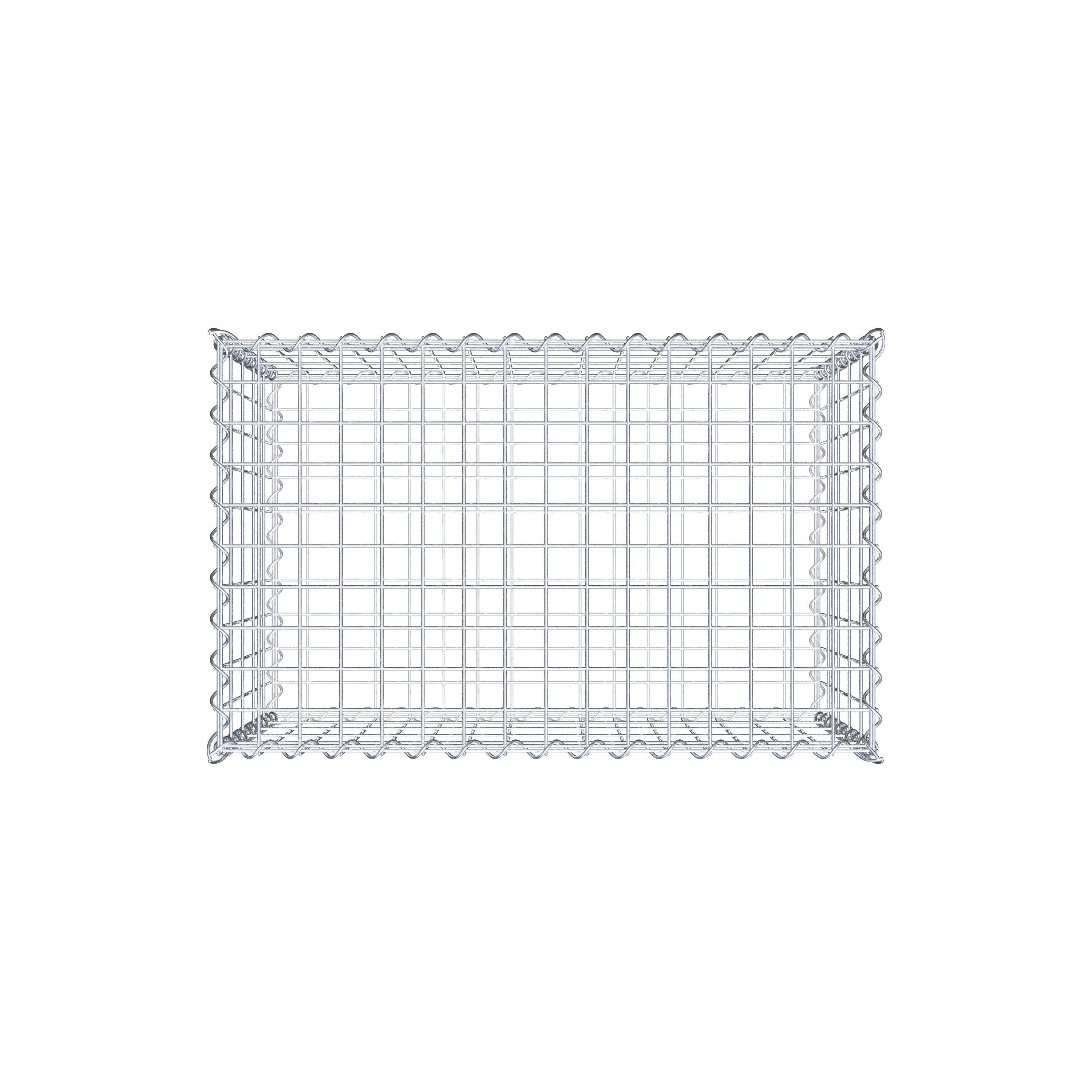 Gabion 80 cm x 50 cm x 50 cm (L x H x D), mesh size 5 cm x 10 cm, spiral