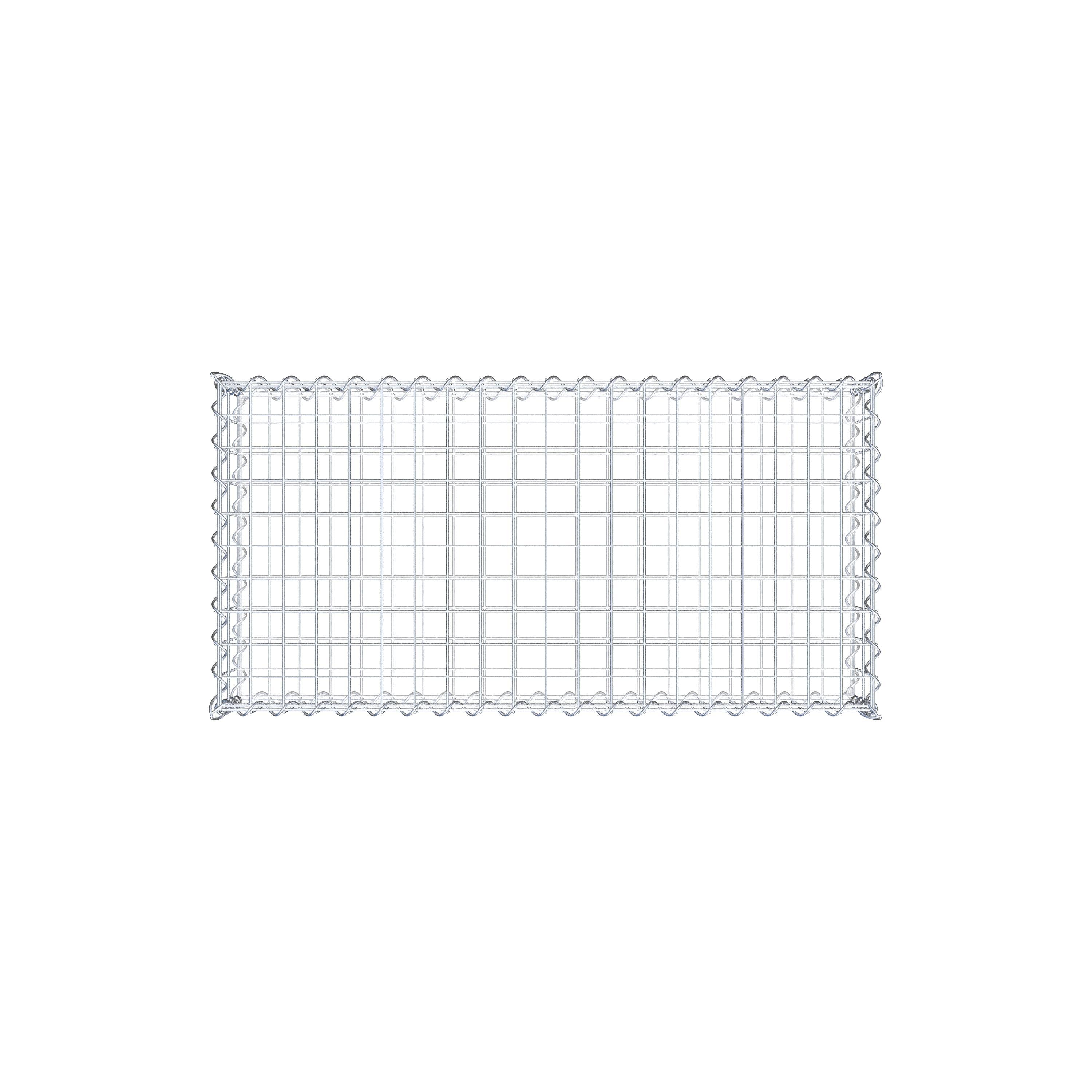 Gabion 100 cm x 20 cm x 50 cm (L x H x D), mesh size 5 cm x 10 cm, spiral