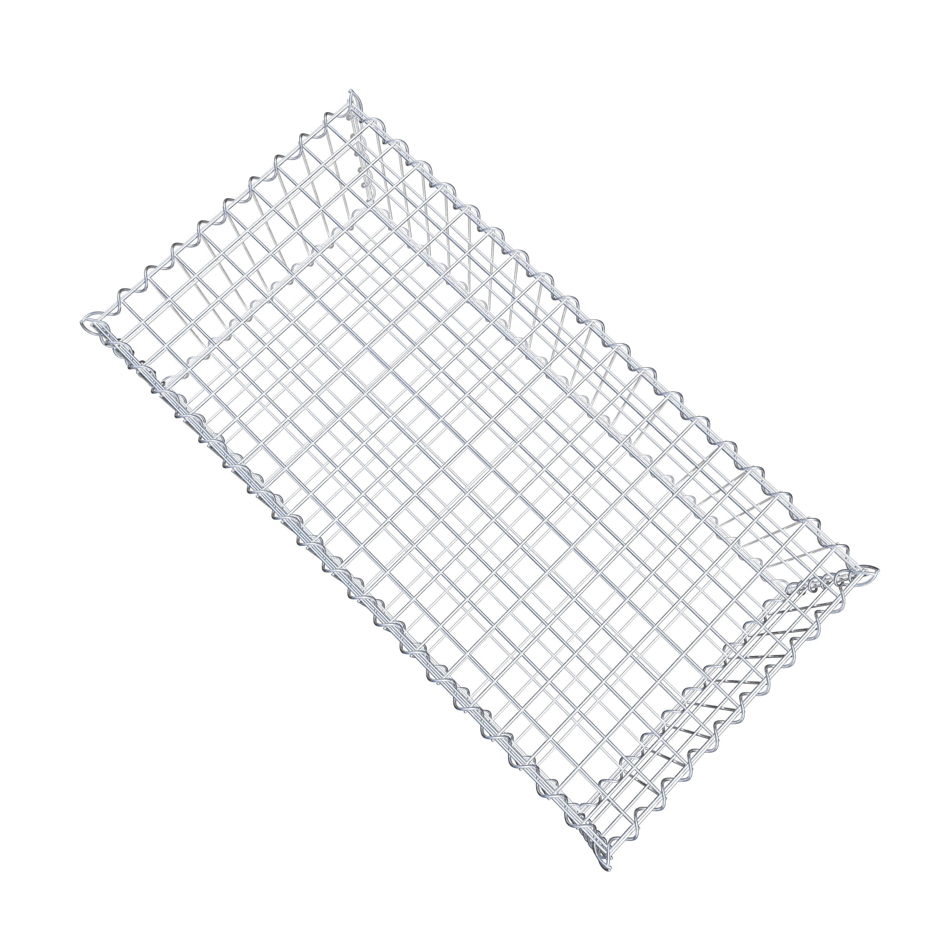 Gabion 100 cm x 30 cm x 50 cm (L x H x D), mesh size 5 cm x 10 cm, spiral