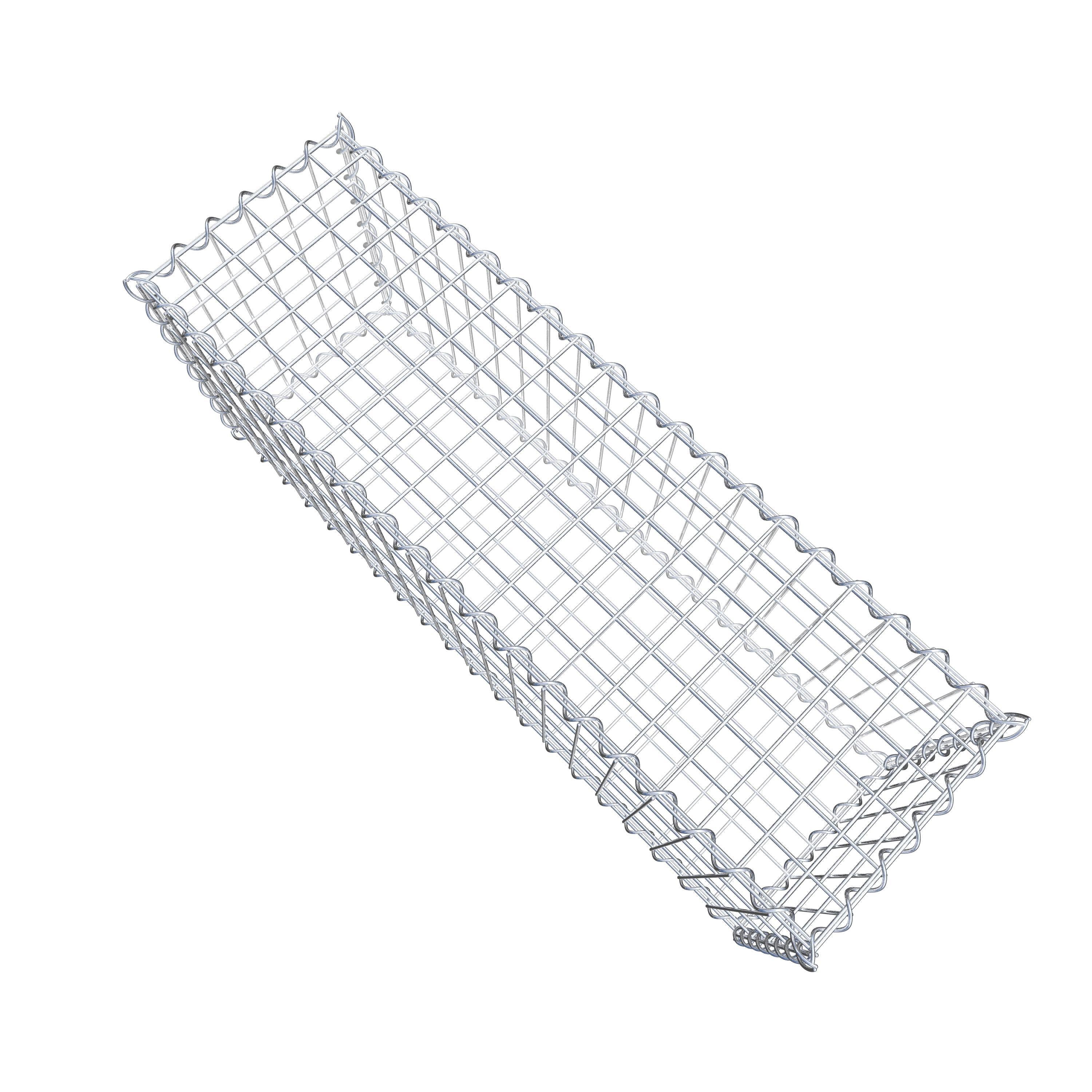 Gabion 100 cm x 40 cm x 30 cm (L x H x D), mesh size 5 cm x 10 cm, spiral