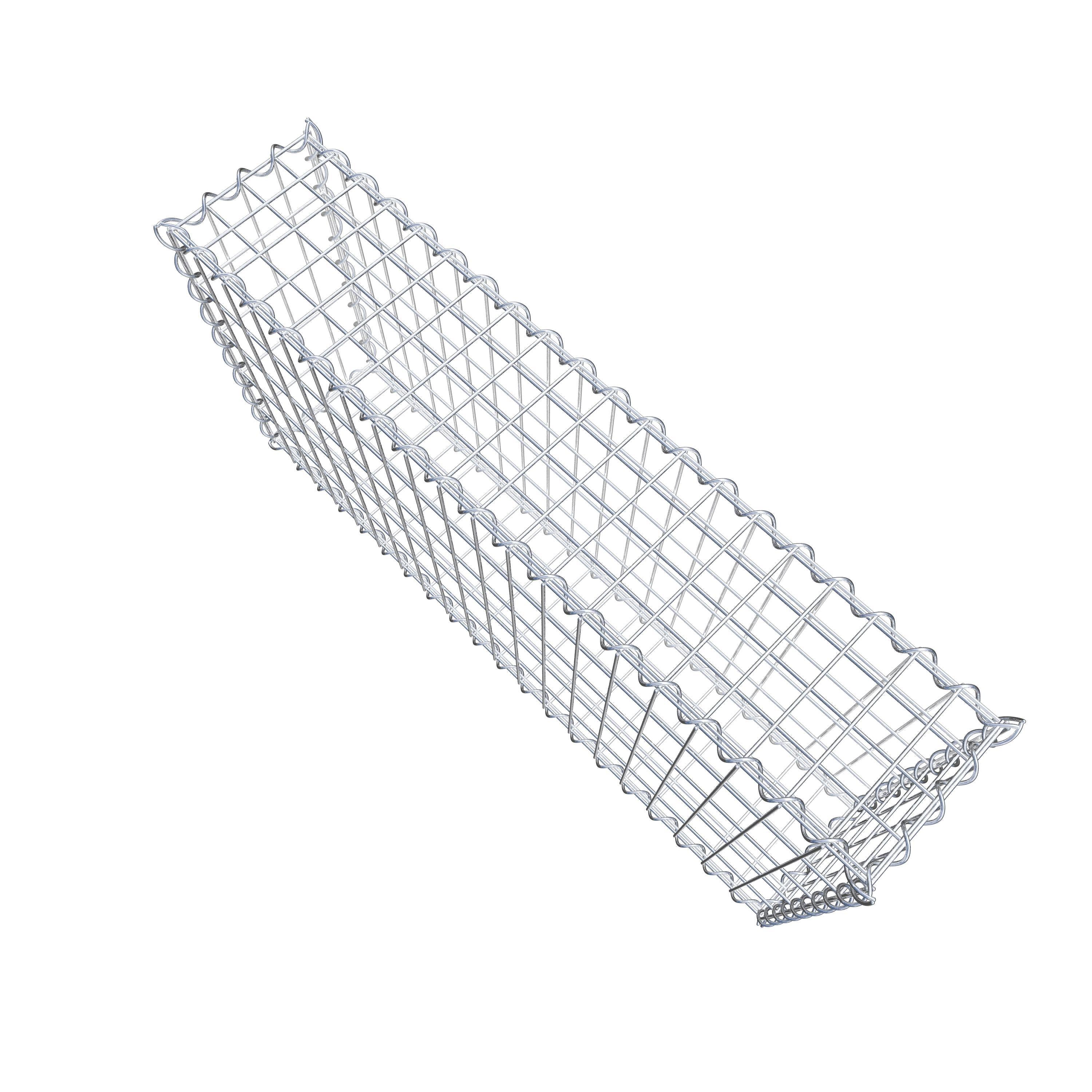 Gabion 100 cm x 50 cm x 20 cm (L x H x D), maskestørrelse 5 cm x 10 cm, spiral