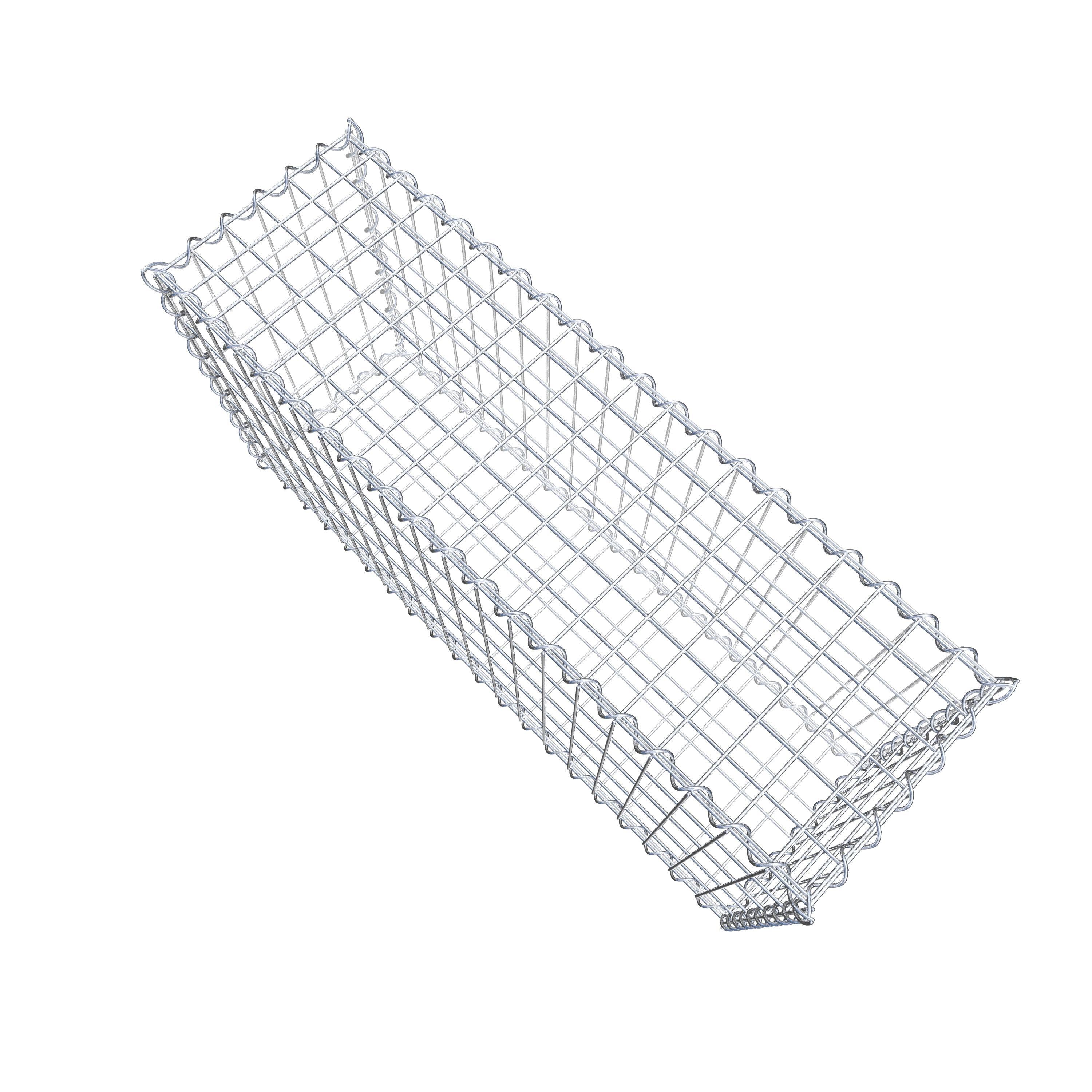 Gabion 100 cm x 50 cm x 30 cm (L x H x D), maskestørrelse 5 cm x 10 cm, spiral