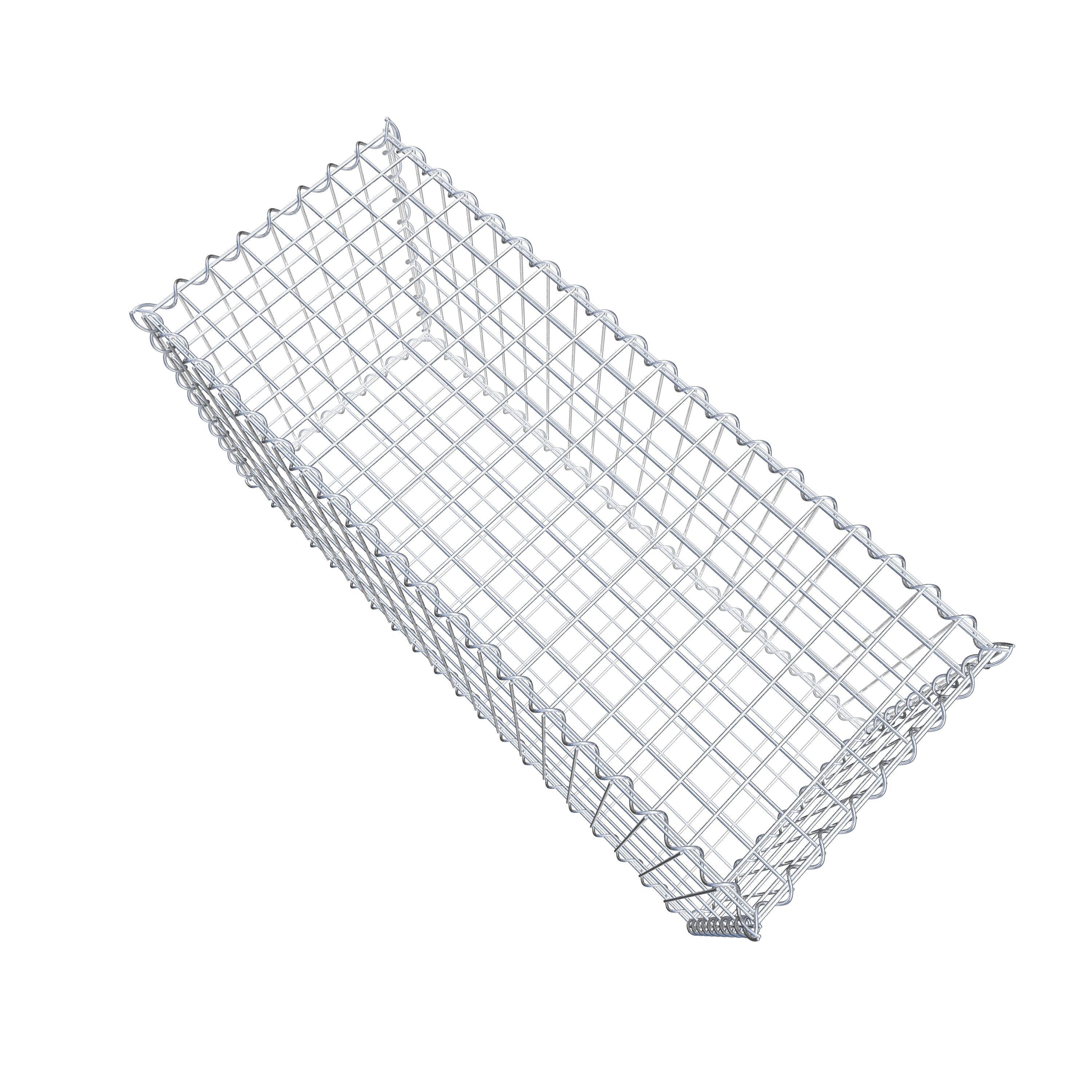 Gabion 100 cm x 50 cm x 40 cm (L x H x D), mesh size 5 cm x 10 cm, spiral