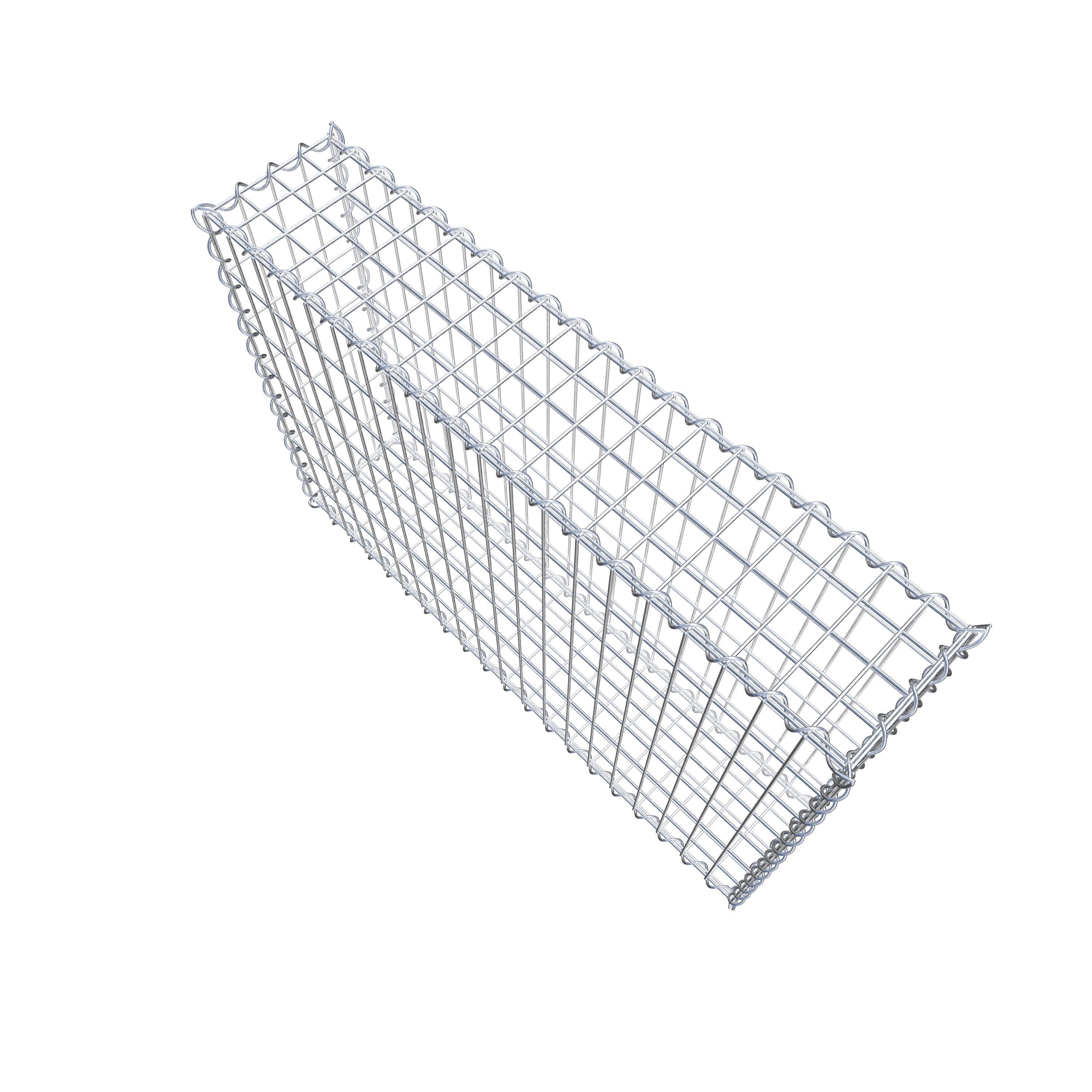 Gabion 100 cm x 70 cm x 20 cm (L x H x D), mesh size 5 cm x 10 cm, spiral