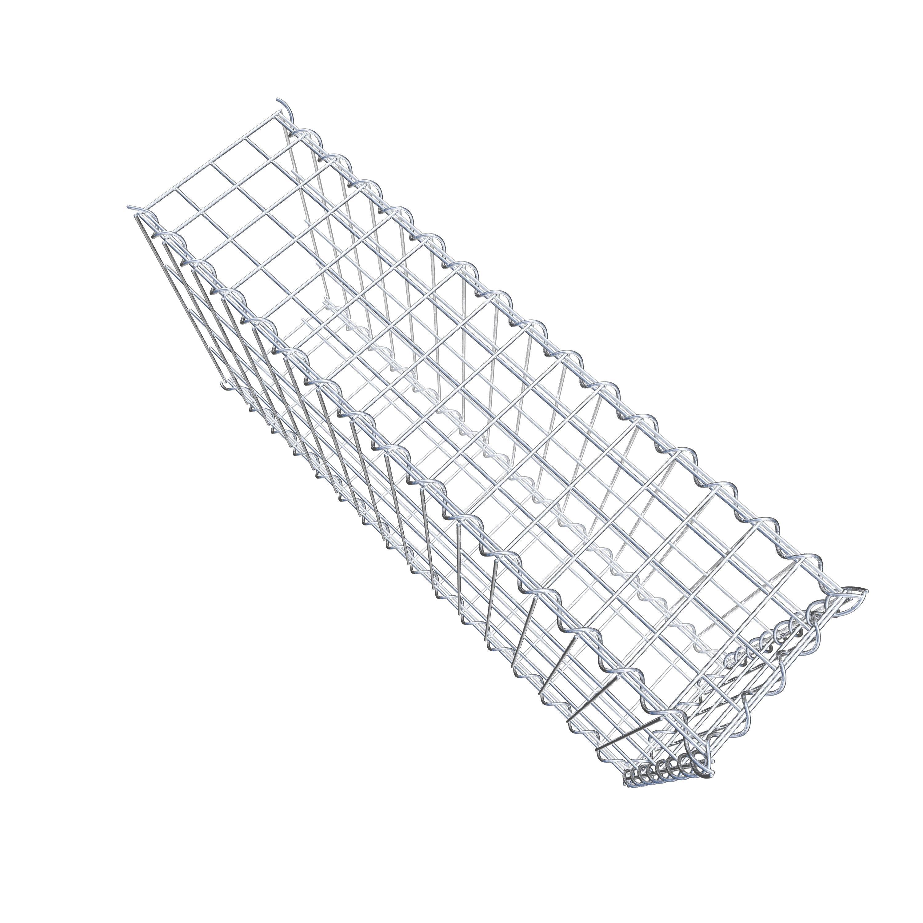 Mounted gabion type 2 80 cm x 40 cm x 20 cm (L x H x D), mesh size 5 cm x 10 cm, spiral