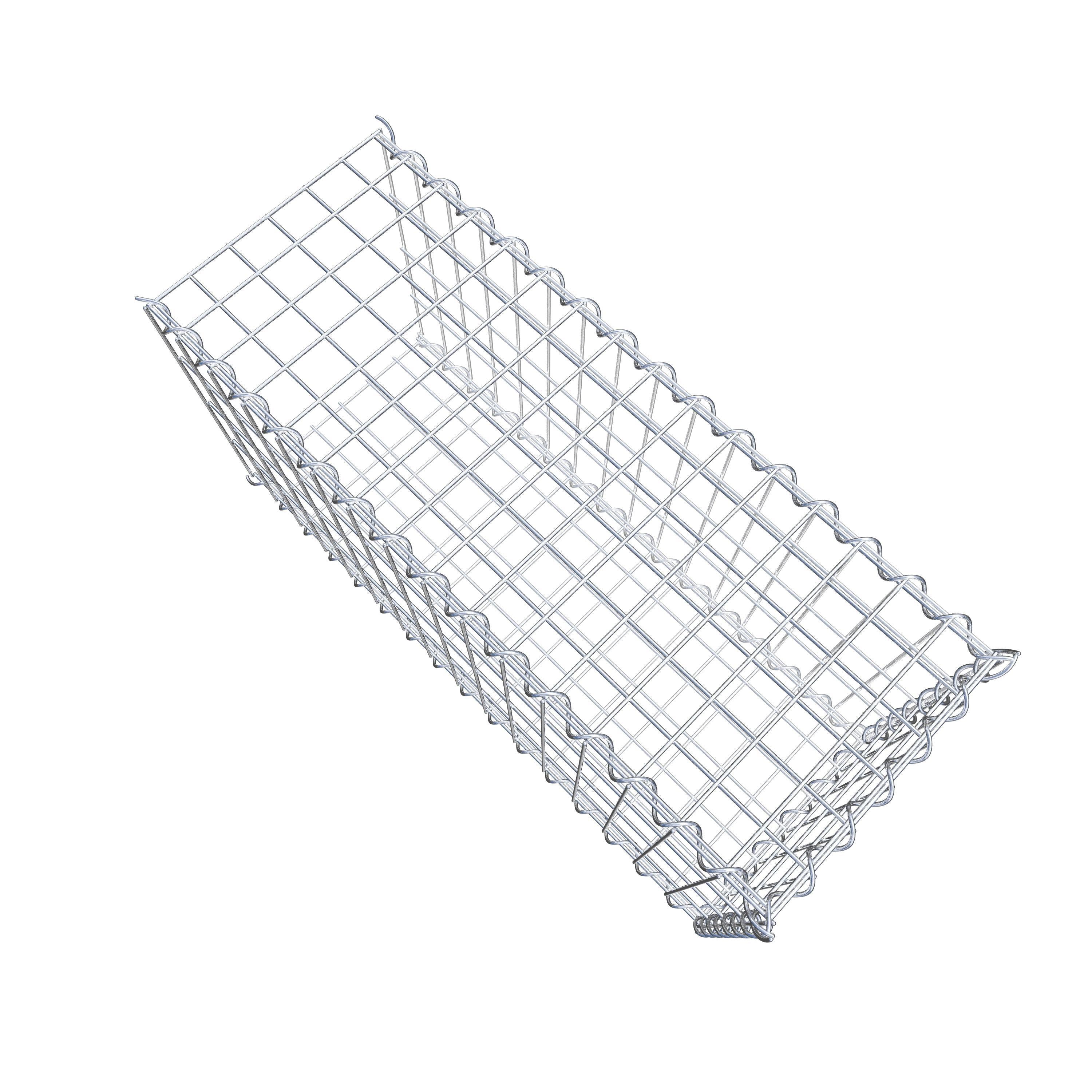 Grown-on gabion type 2 80 cm x 40 cm x 30 cm (L x H x D), mesh size 5 cm x 10 cm, spiral