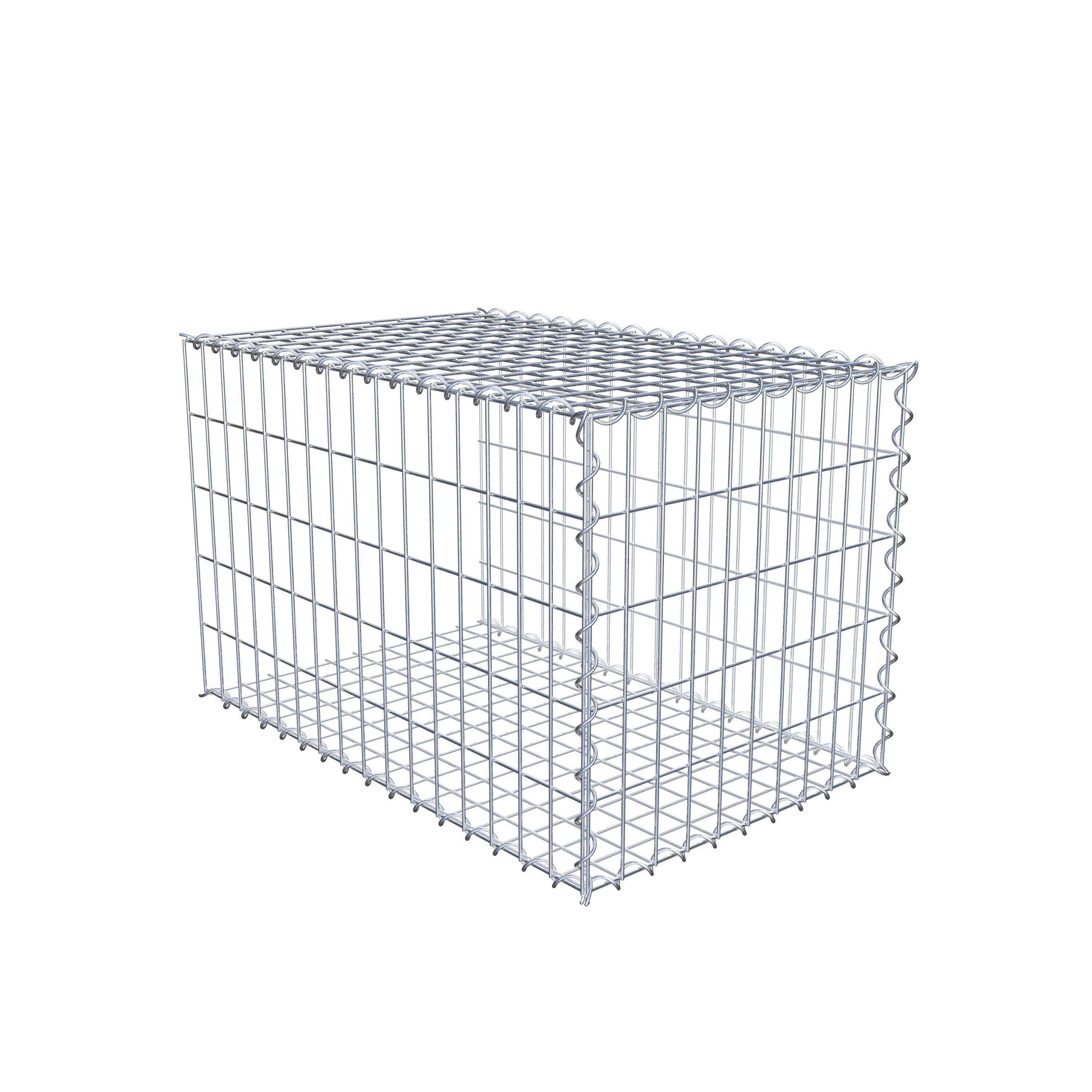 Grown-on gabion type 2 80 cm x 50 cm x 50 cm (L x H x D), mesh size 5 cm x 10 cm, spiral