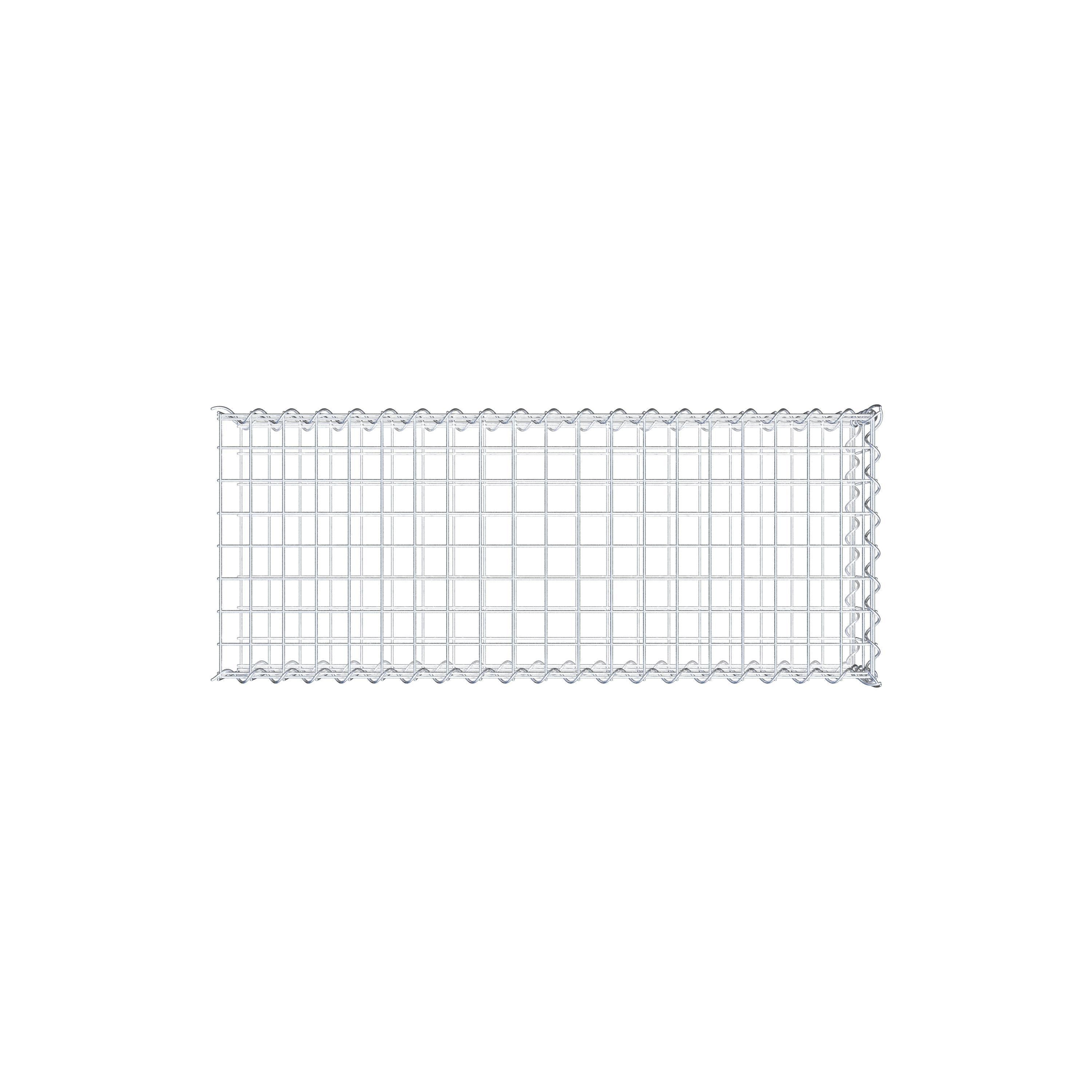 Grown-on gabion type 2 100 cm x 20 cm x 40 cm (L x H x D), mesh size 5 cm x 10 cm, spiral