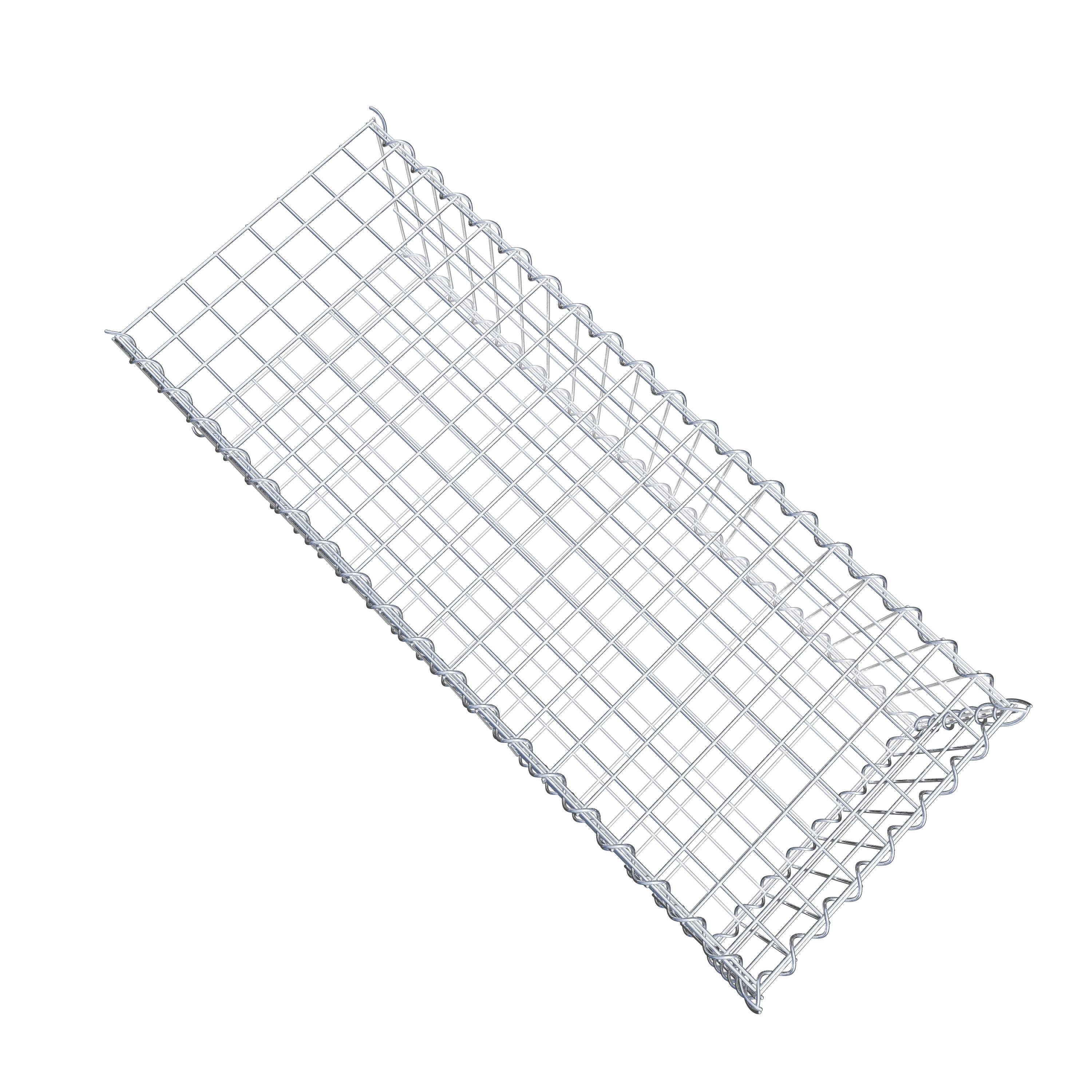 Grown-on gabion type 2 100 cm x 30 cm x 40 cm (L x H x D), mesh size 5 cm x 10 cm, spiral