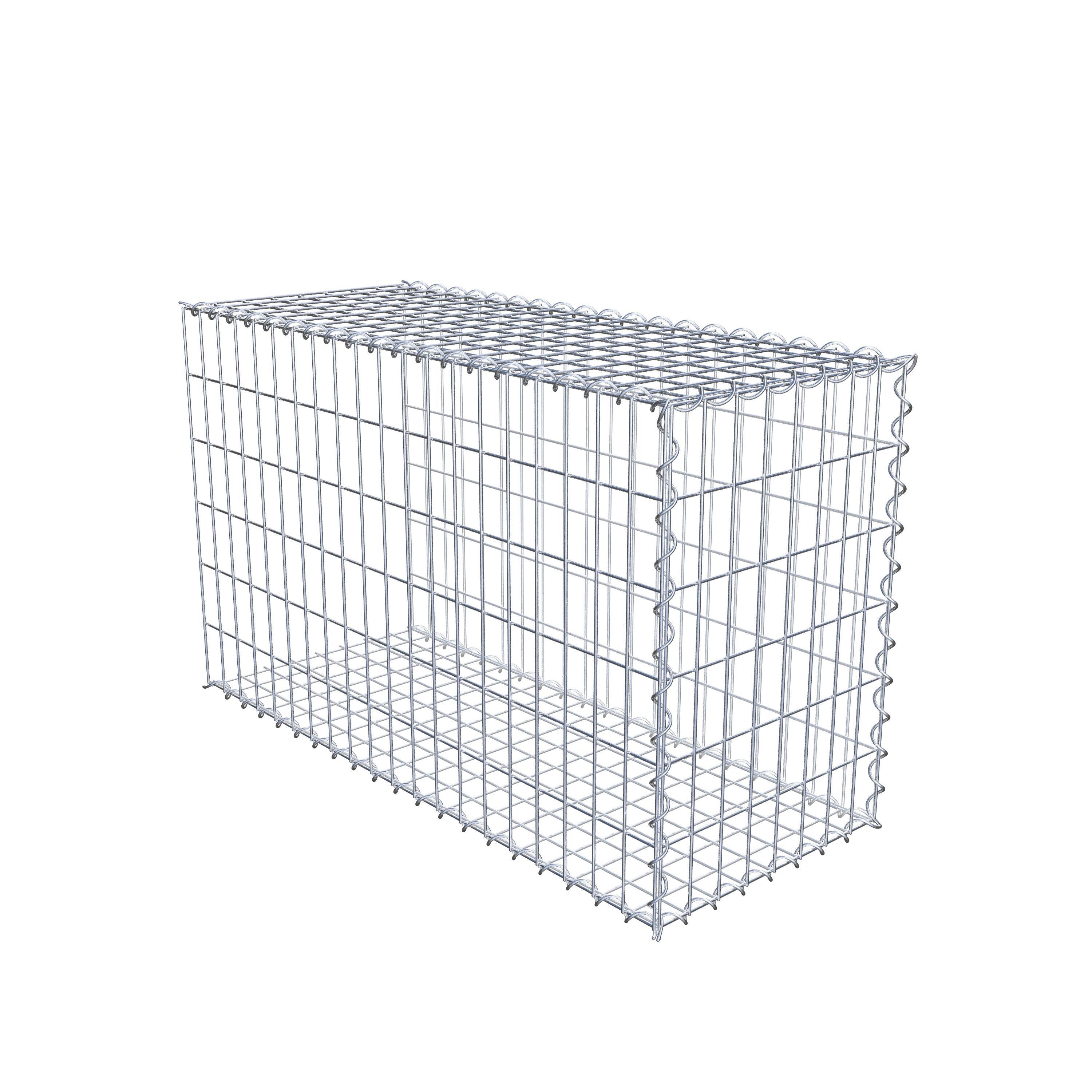 Grown-on gabion type 2 100 cm x 60 cm x 40 cm (L x H x D), mesh size 5 cm x 10 cm, spiral