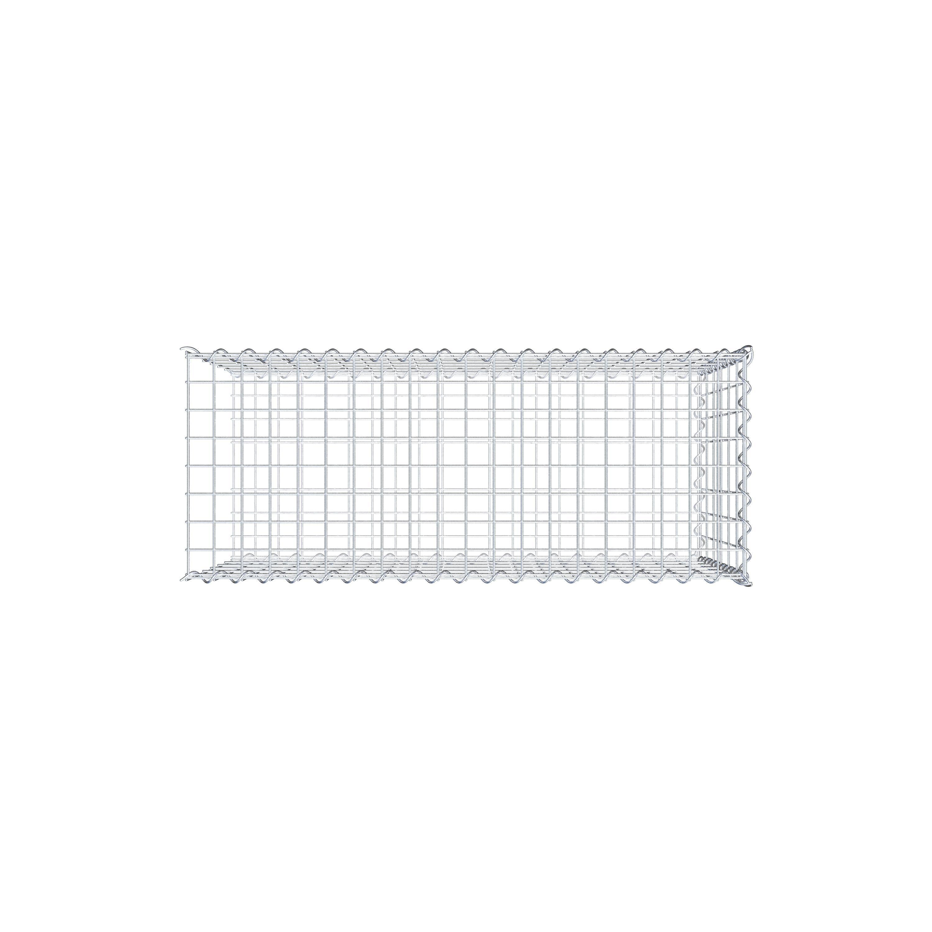 Grown-on gabion type 2 100 cm x 60 cm x 40 cm (L x H x D), mesh size 5 cm x 10 cm, spiral