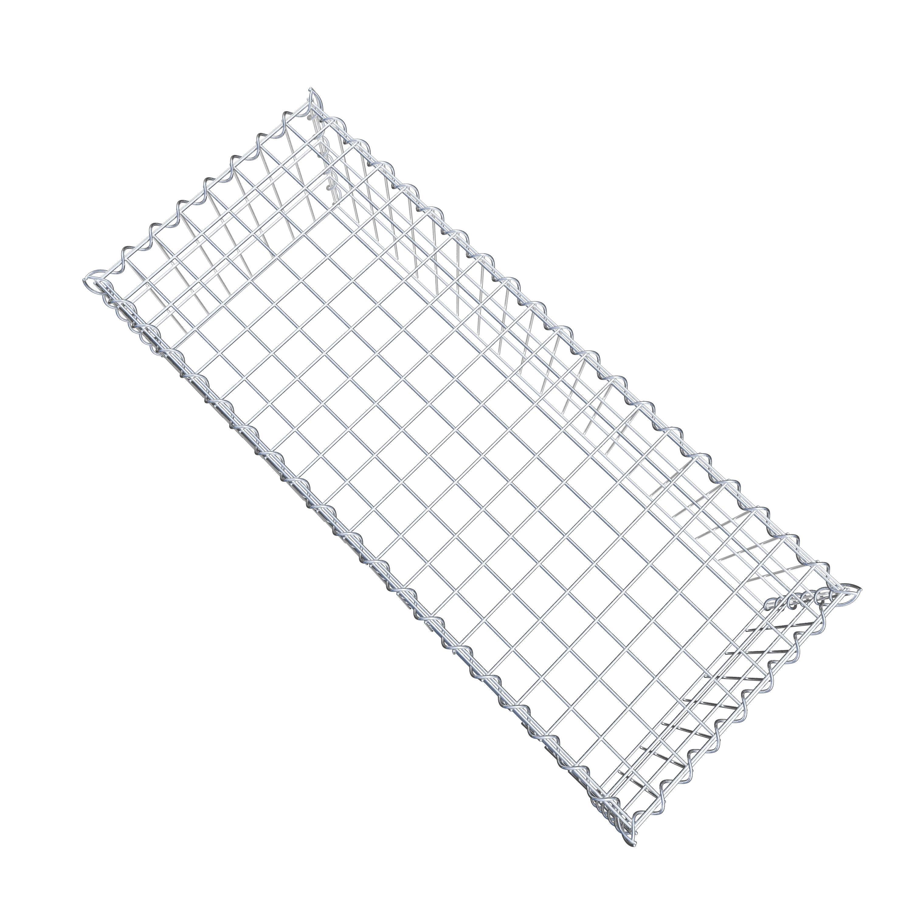 Grown-on gabion type 3 100 cm x 30 cm x 40 cm (L x H x D), mesh size 5 cm x 10 cm, spiral