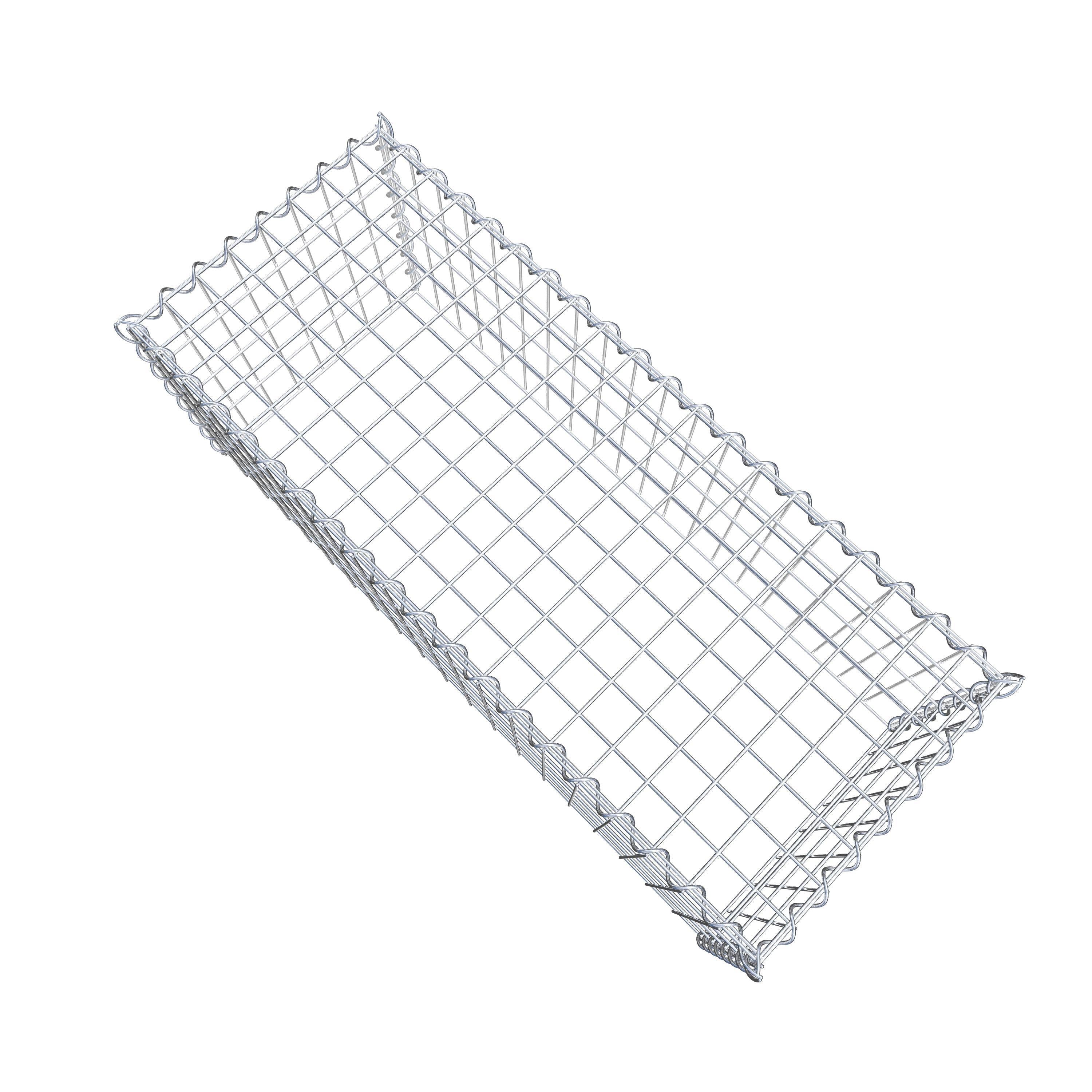 Opvokset gabion type 3 100 cm x 40 cm x 40 cm (L x H x D), maskestørrelse 5 cm x 10 cm, spiral