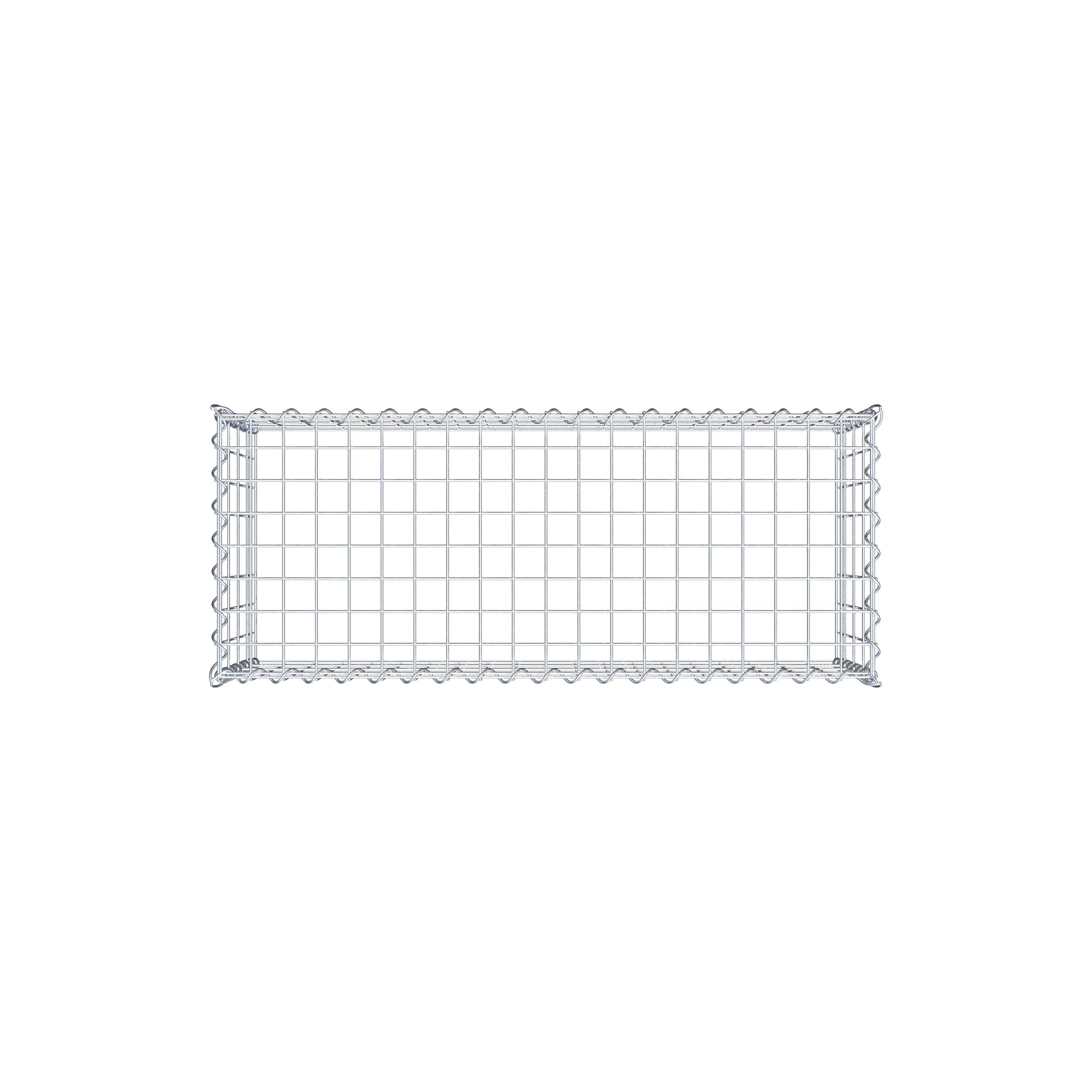 Opvokset gabion type 3 100 cm x 40 cm x 40 cm (L x H x D), maskestørrelse 5 cm x 10 cm, spiral