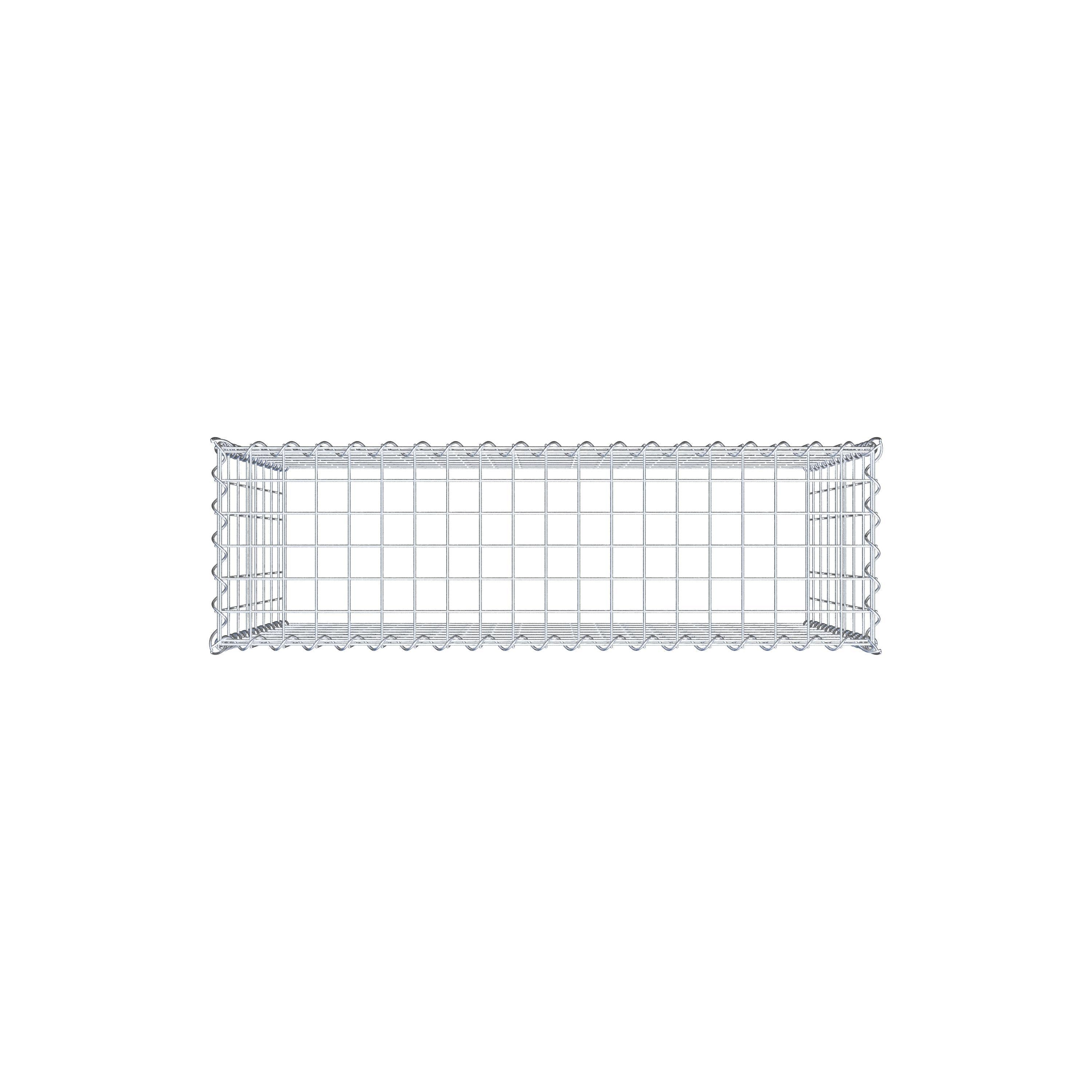 Cultivated gabion type 3 100 cm x 80 cm x 30 cm (L x H x D), mesh size 5 cm x 10 cm, spiral