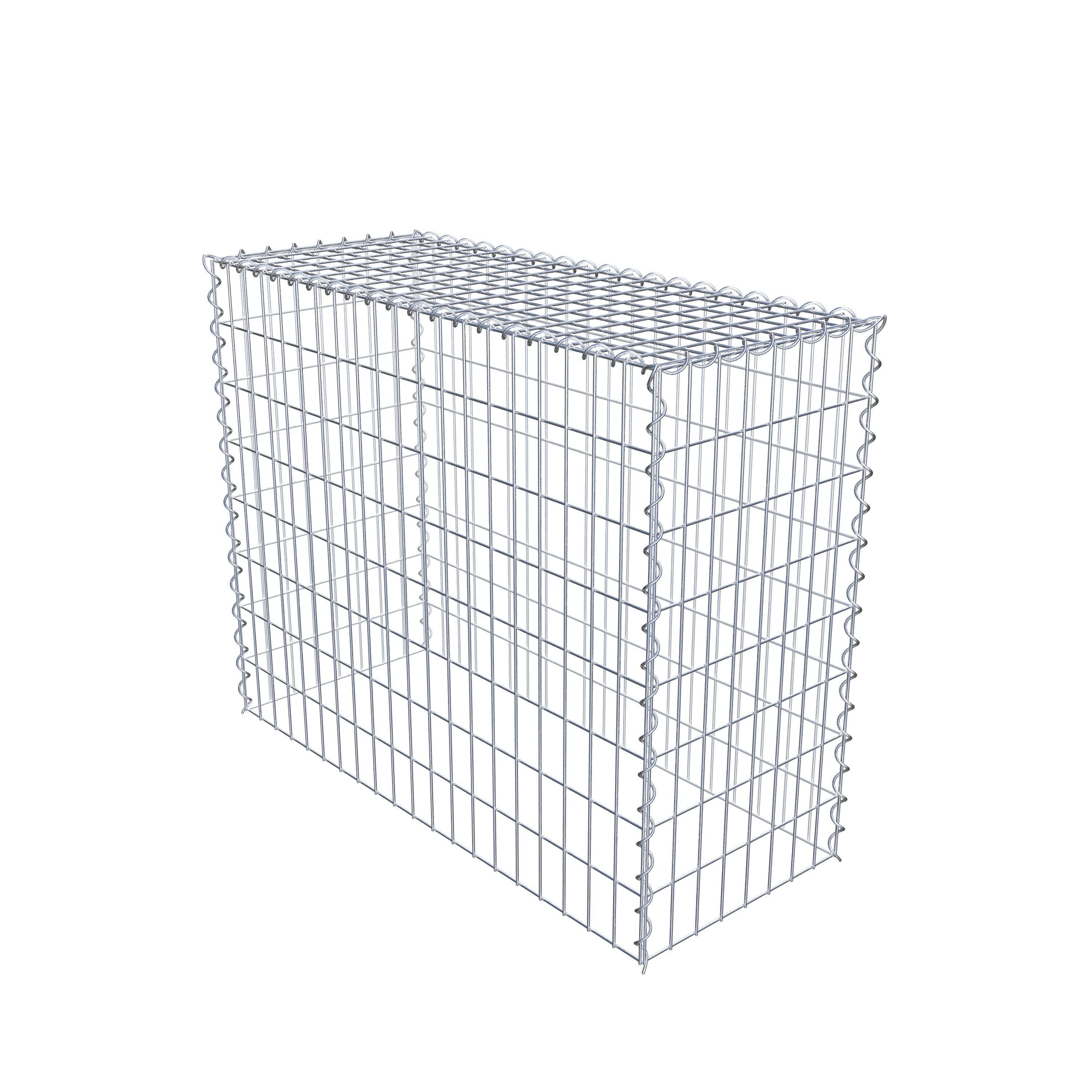 Grown-on gabion type 3 100 cm x 80 cm x 40 cm (L x H x D), mesh size 5 cm x 10 cm, spiral