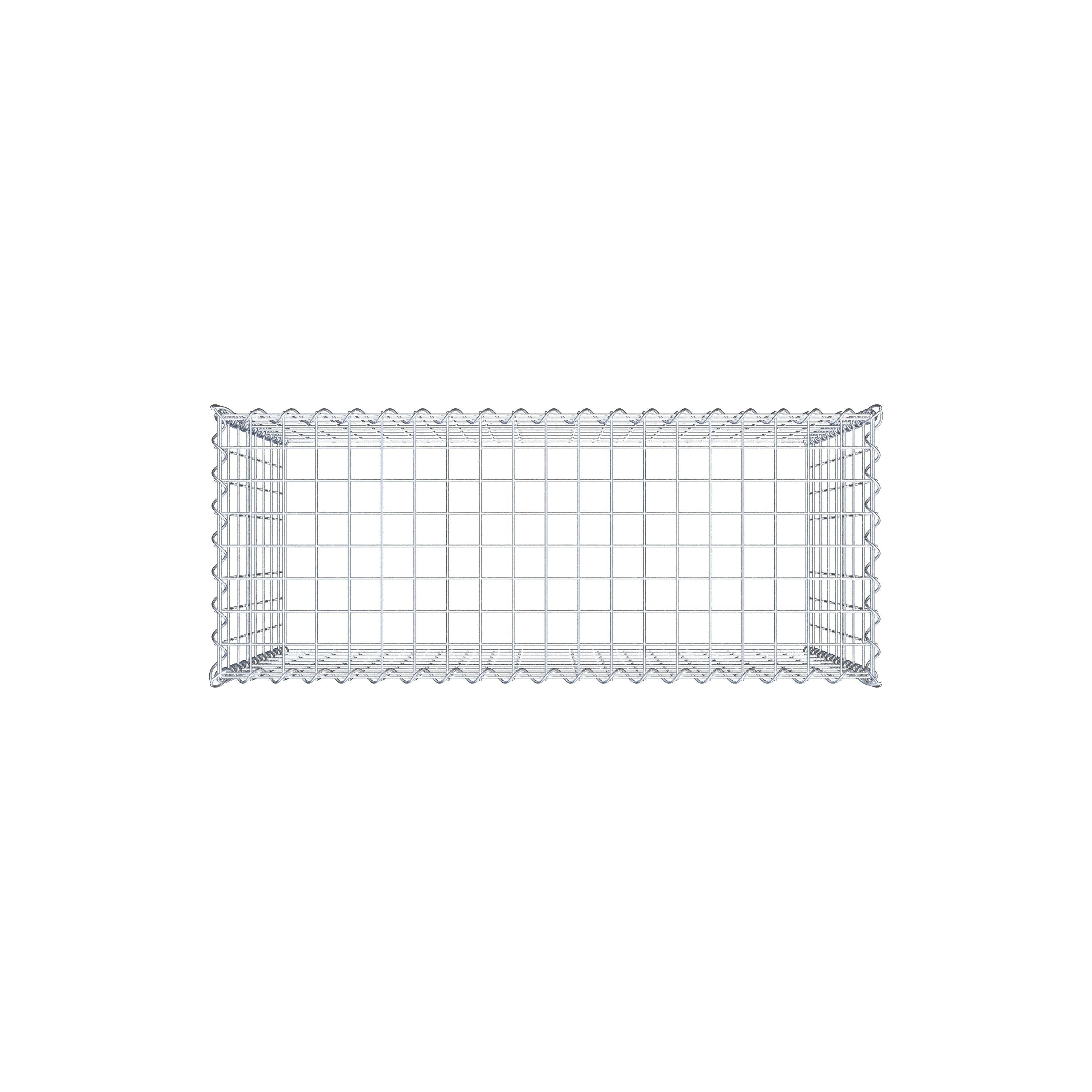 Grown-on gabion type 3 100 cm x 80 cm x 40 cm (L x H x D), mesh size 5 cm x 10 cm, spiral