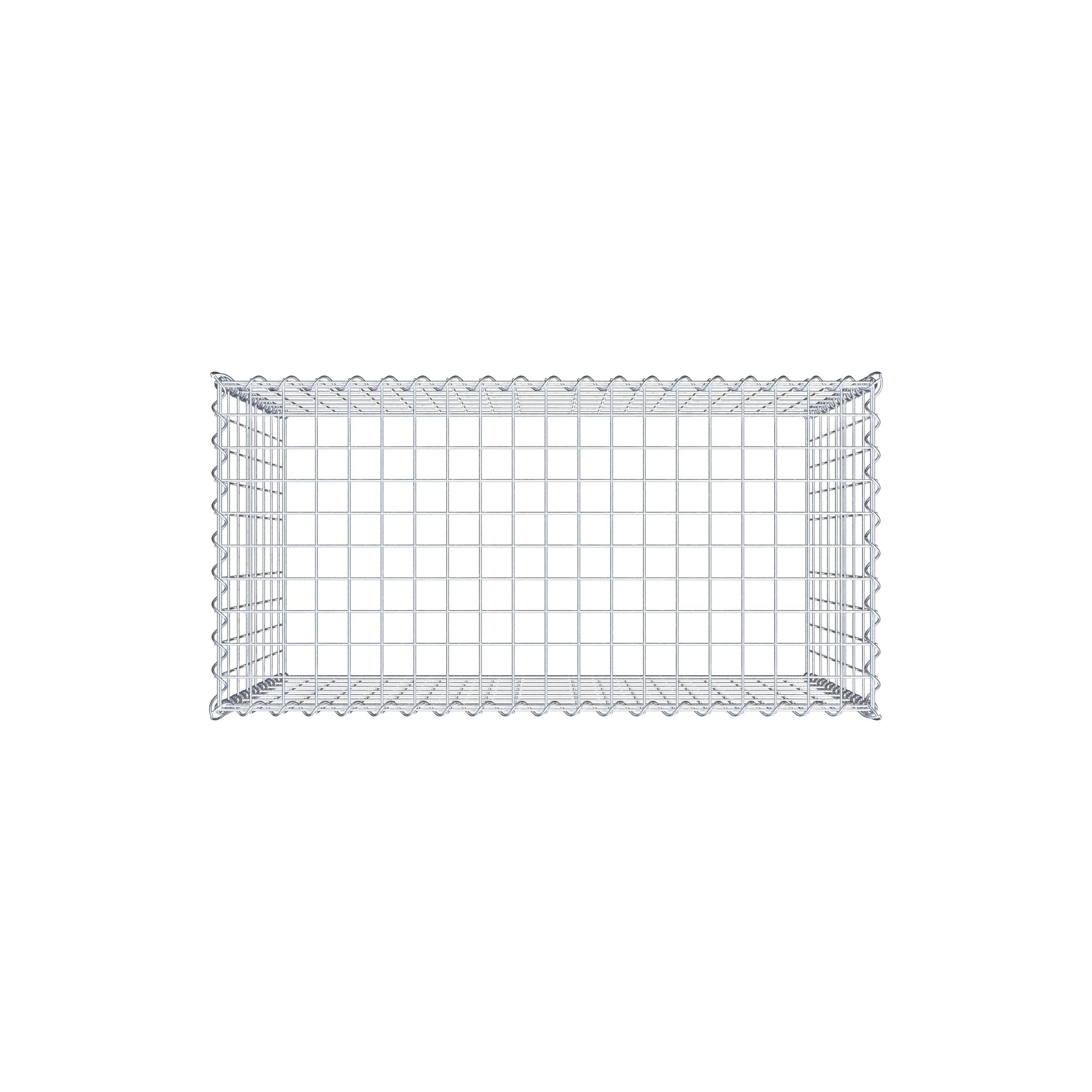 Grown-on gabion type 3 100 cm x 80 cm x 50 cm (L x H x D), mesh size 5 cm x 10 cm, spiral