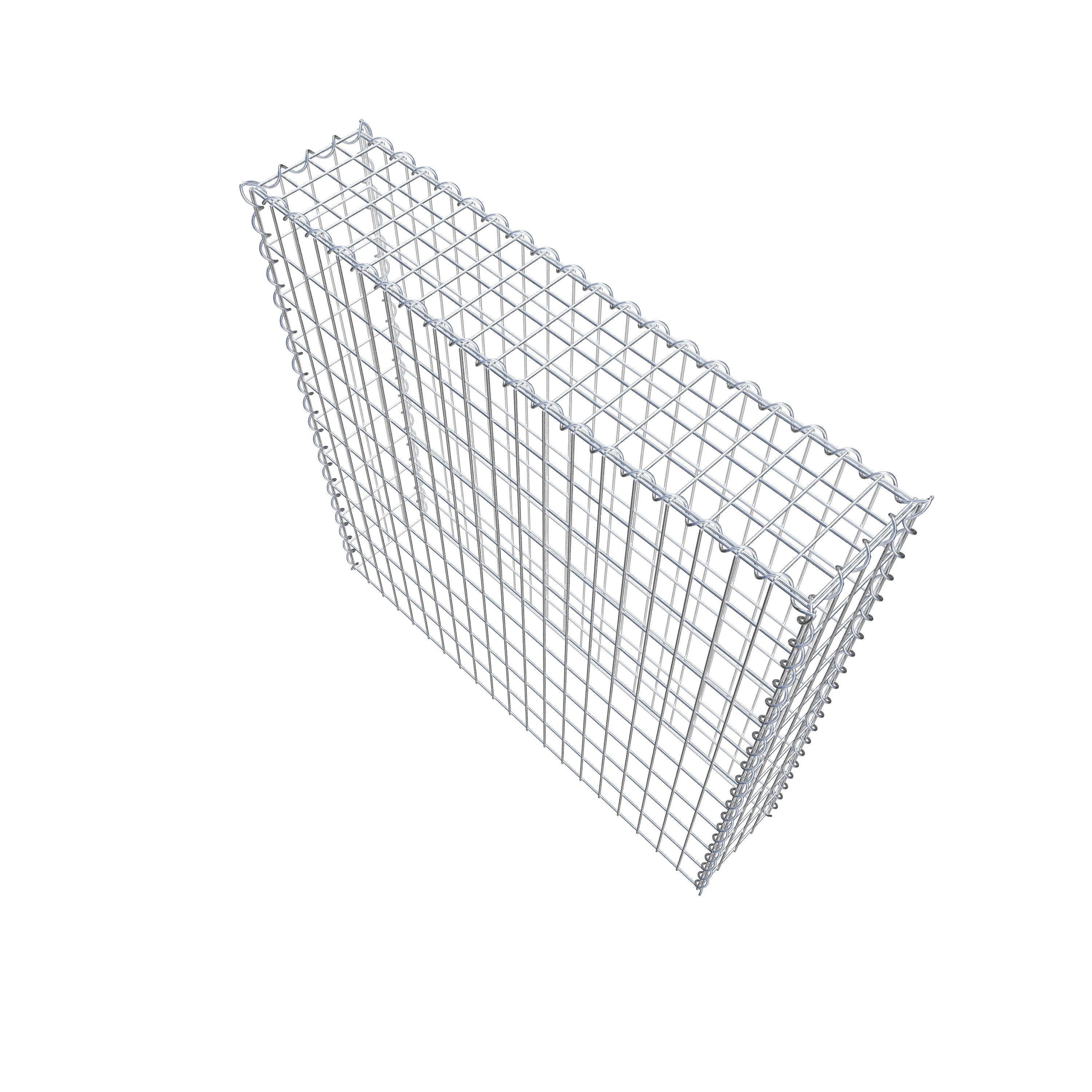 Grown-on gabion type 3 100 cm x 100 cm x 20 cm (L x H x D), mesh size 5 cm x 10 cm, spiral