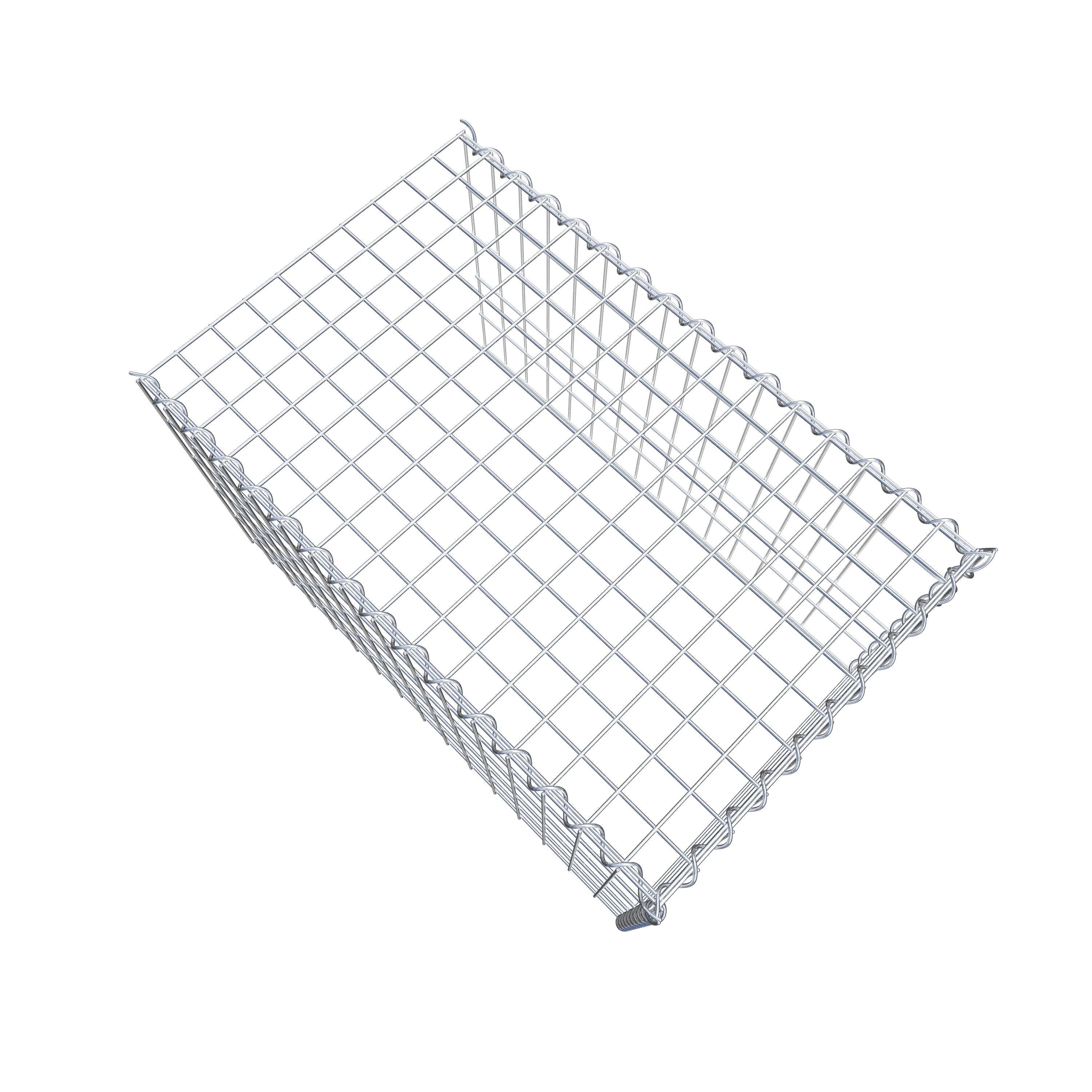 Opvokset gabion type 4 80 cm x 50 cm x 50 cm (L x H x D), maskestørrelse 5 cm x 10 cm, spiral