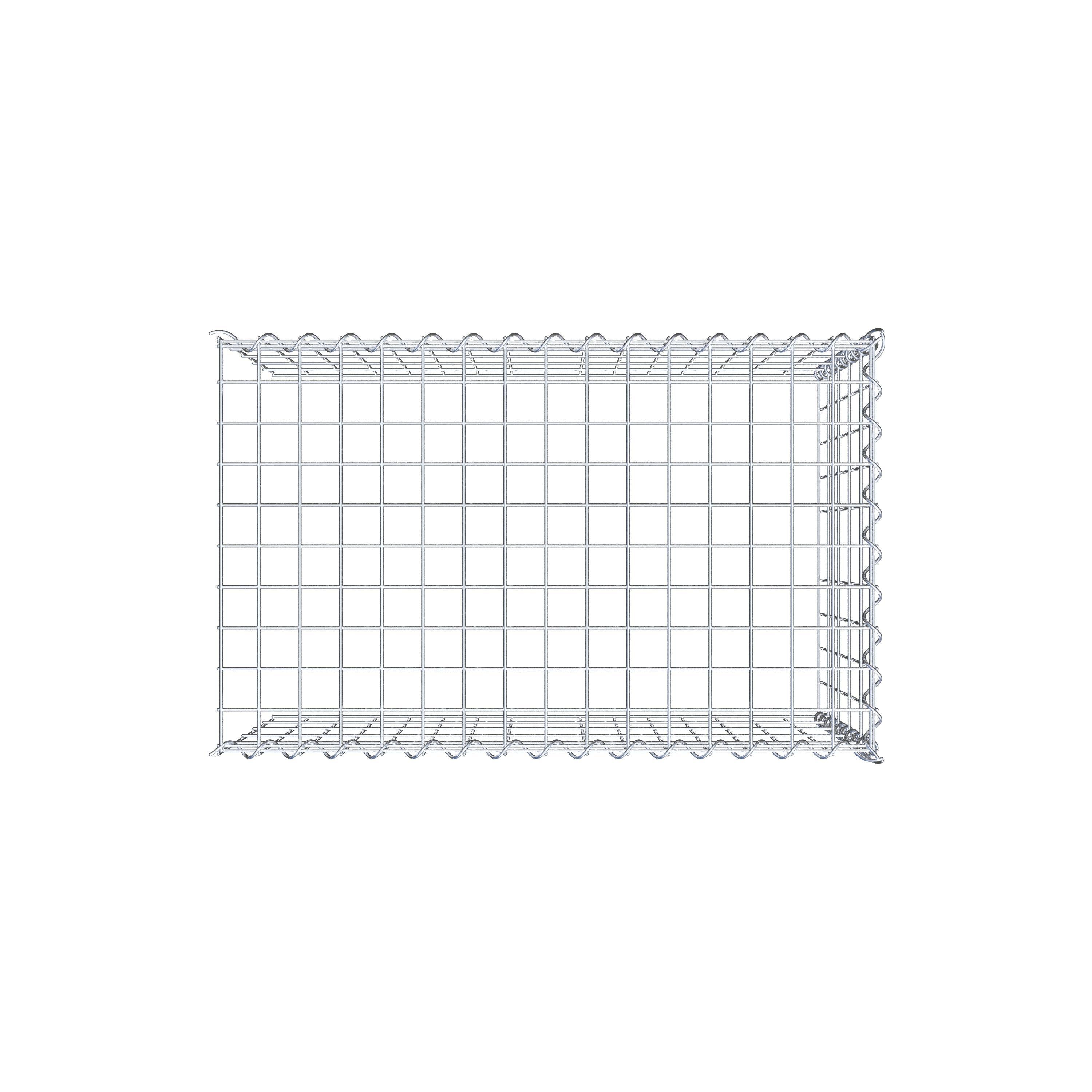 Opvokset gabion type 4 80 cm x 50 cm x 50 cm (L x H x D), maskestørrelse 5 cm x 10 cm, spiral