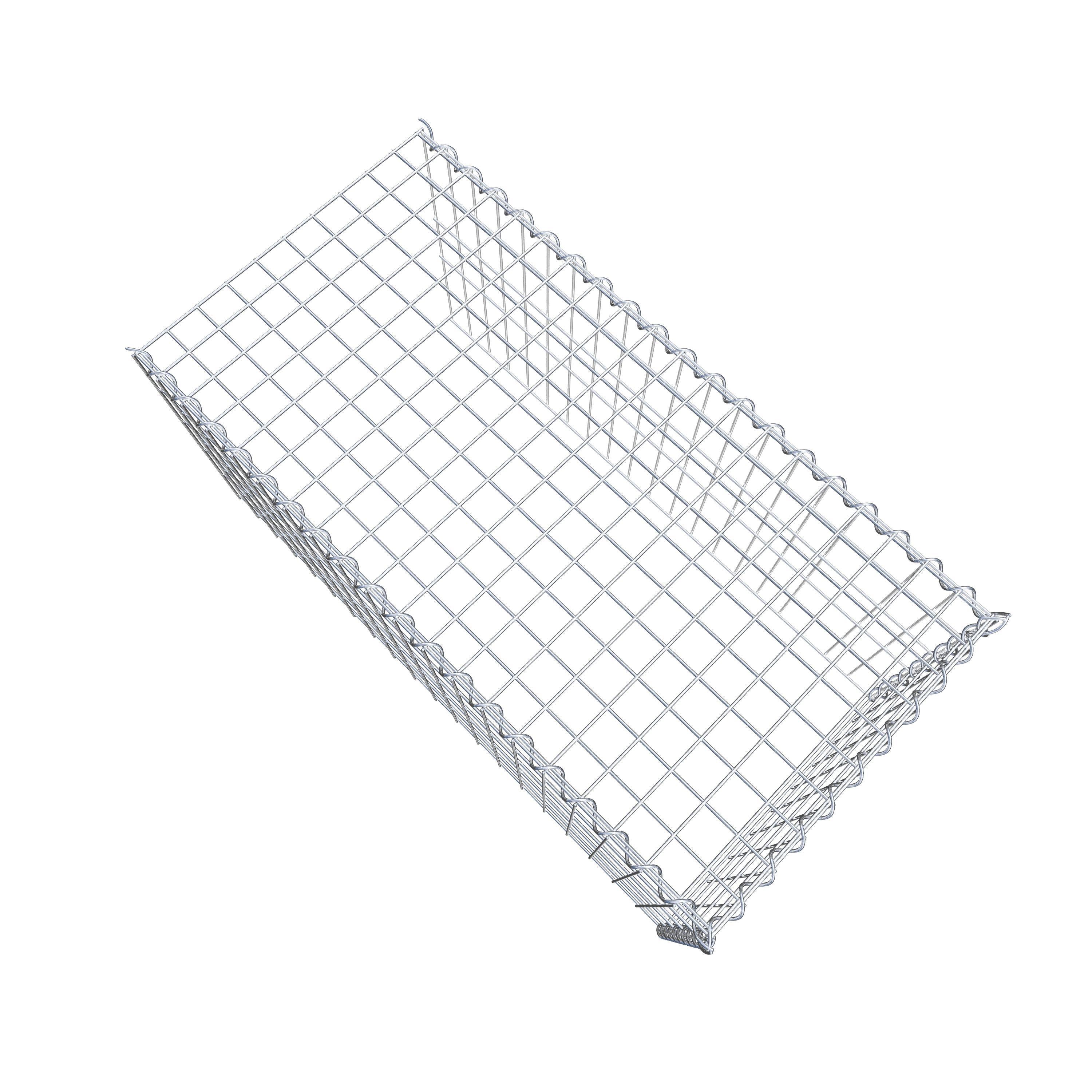 Grown-on gabion type 4 100 cm x 50 cm x 50 cm (L x H x D), mesh size 5 cm x 10 cm, spiral