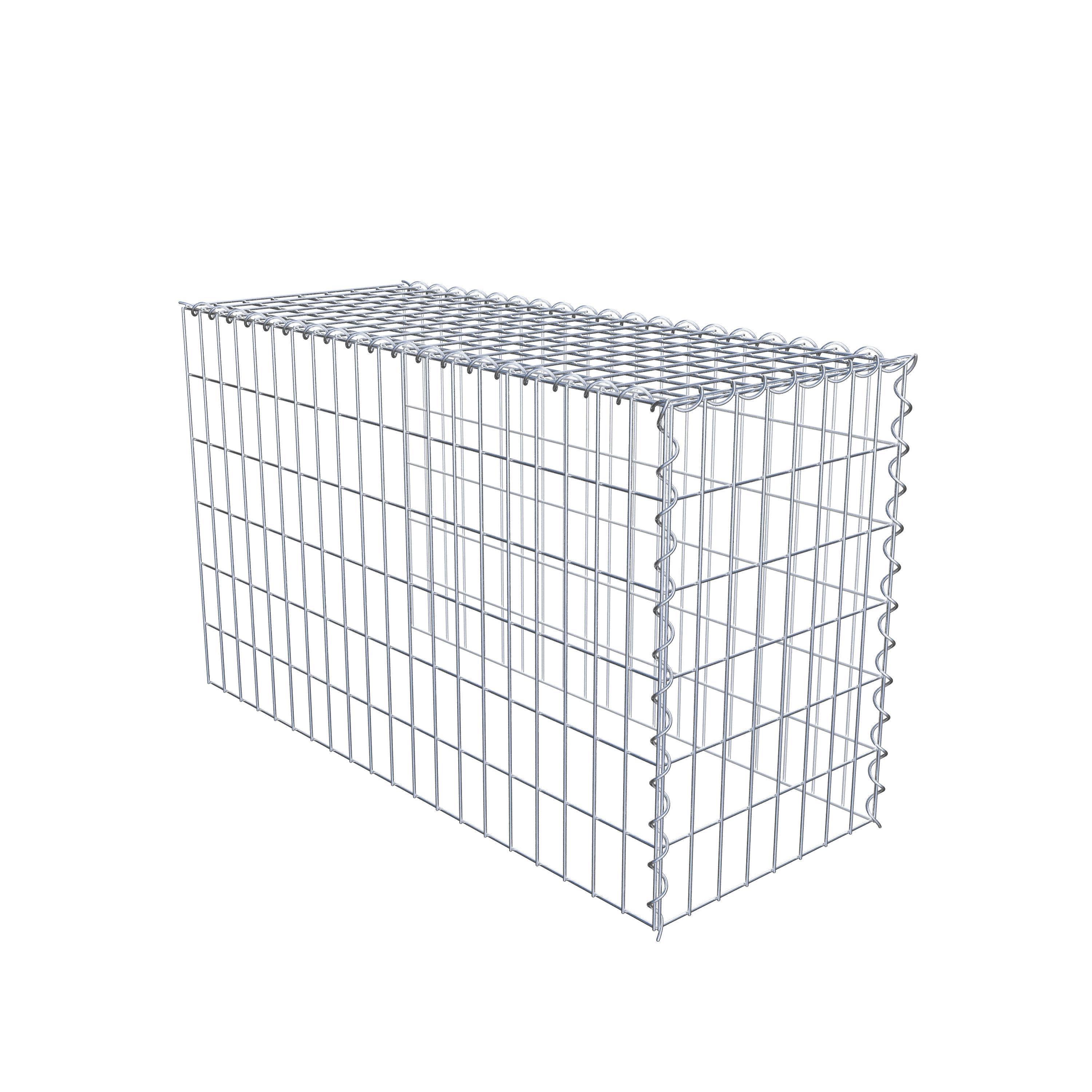 Grown-on gabion type 4 100 cm x 60 cm x 40 cm (L x H x D), mesh size 5 cm x 10 cm, spiral