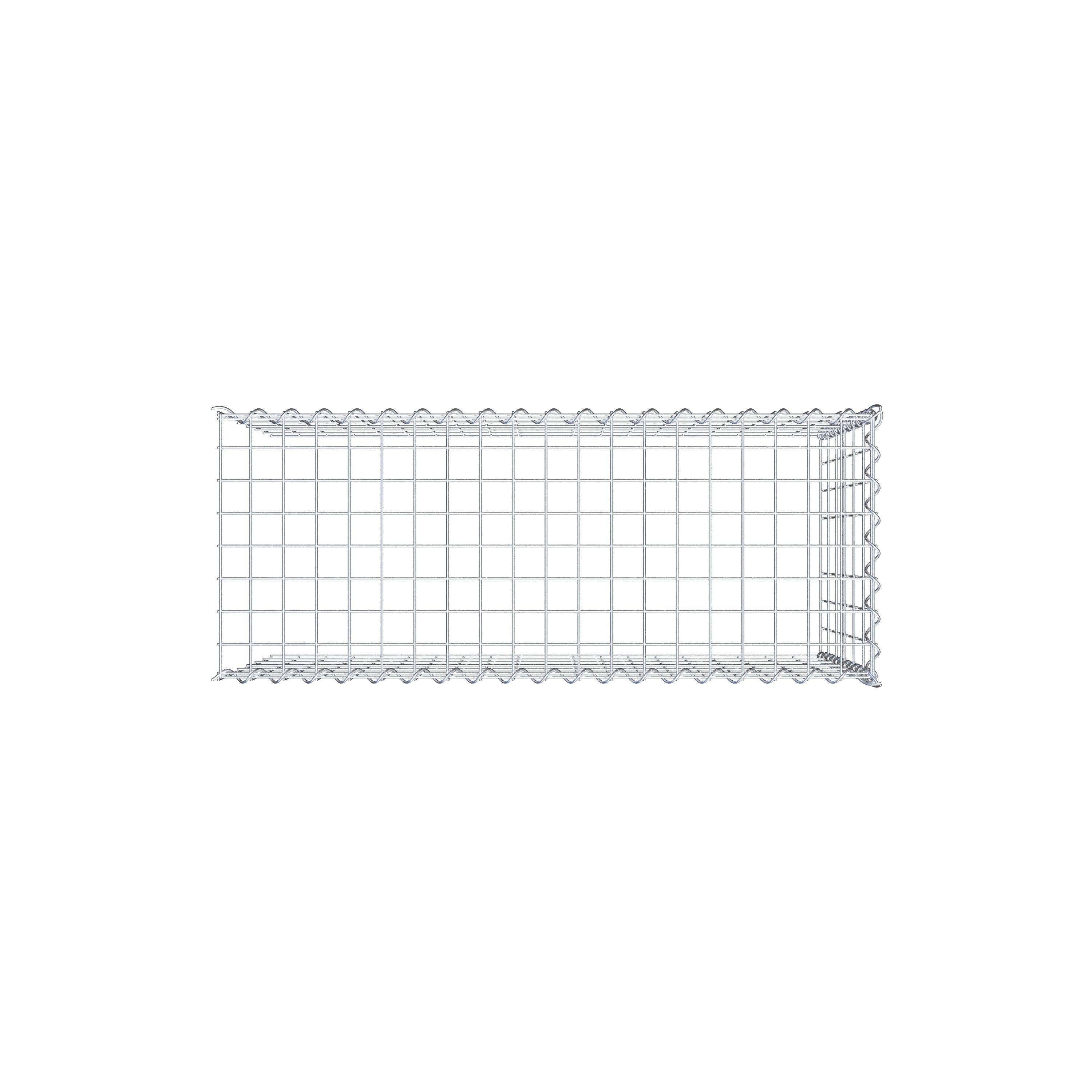 Grown-on gabion type 4 100 cm x 60 cm x 40 cm (L x H x D), mesh size 5 cm x 10 cm, spiral