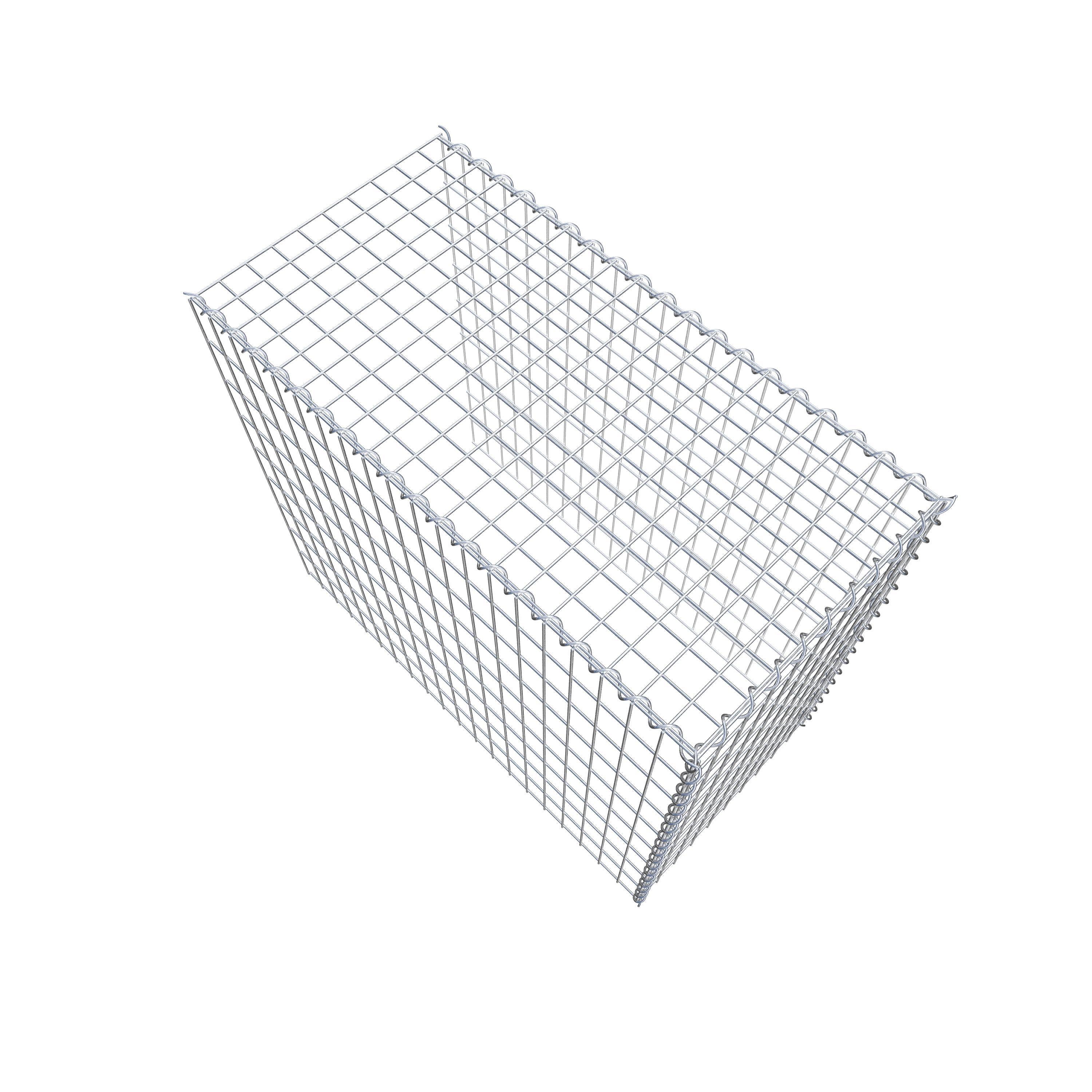 Grown-on gabion type 4 100 cm x 90 cm x 50 cm (L x H x D), mesh size 5 cm x 10 cm, spiral