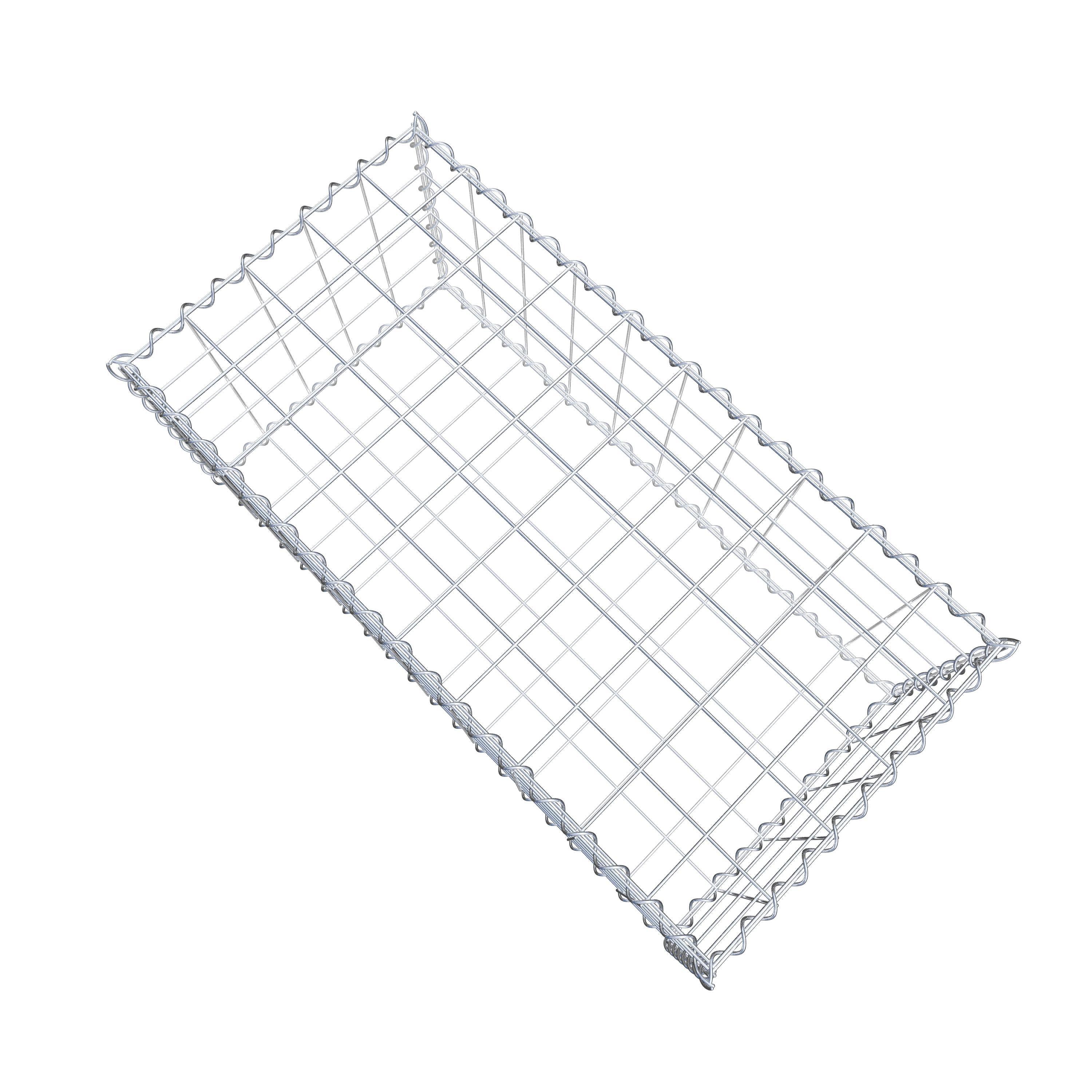 Gabion 100 cm x 40 cm x 50 cm (L x H x D), maskestørrelse 10 cm x 10 cm, spiral