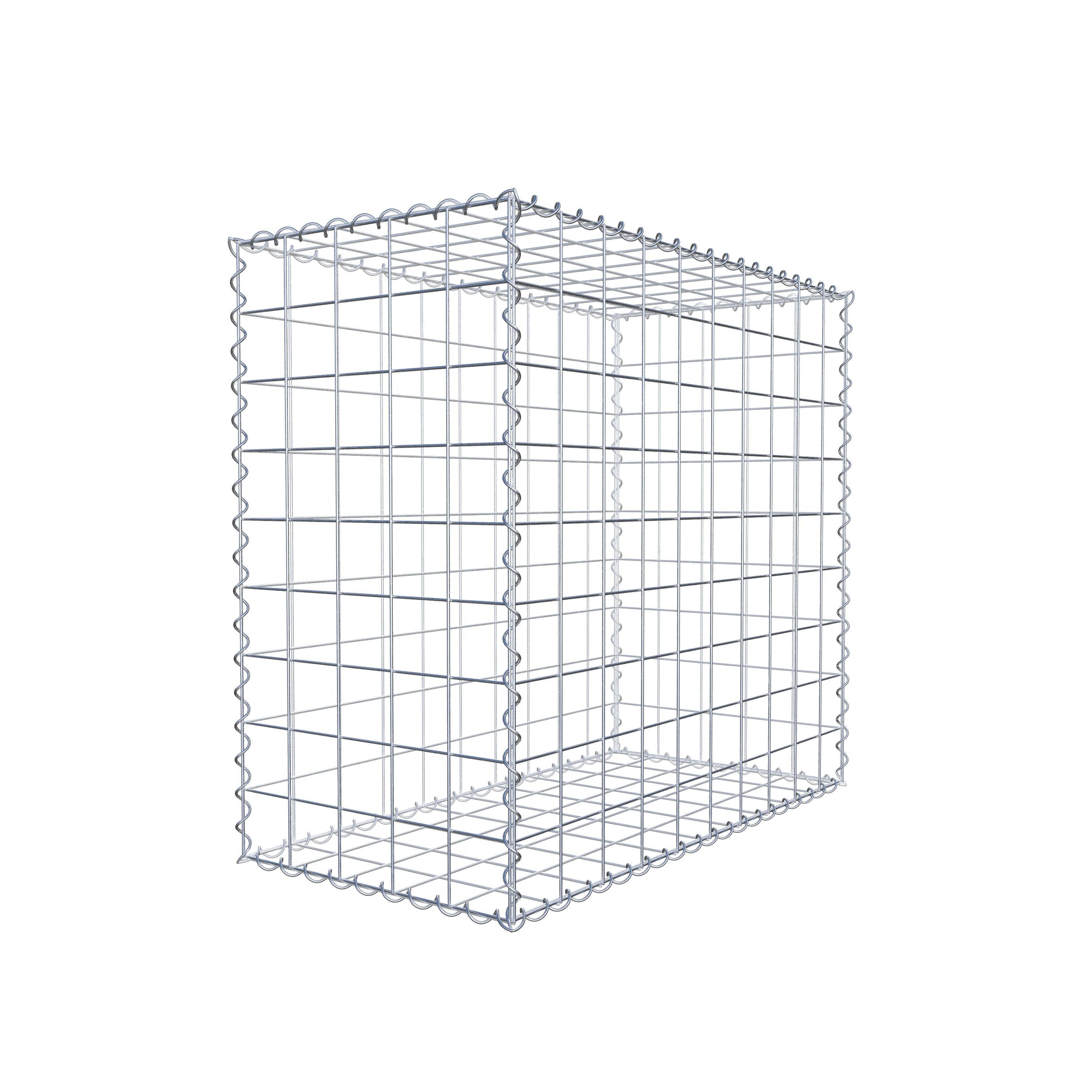 Gabion 100 cm x 90 cm x 50 cm (L x H x D), mesh size 10 cm x 10 cm, spiral