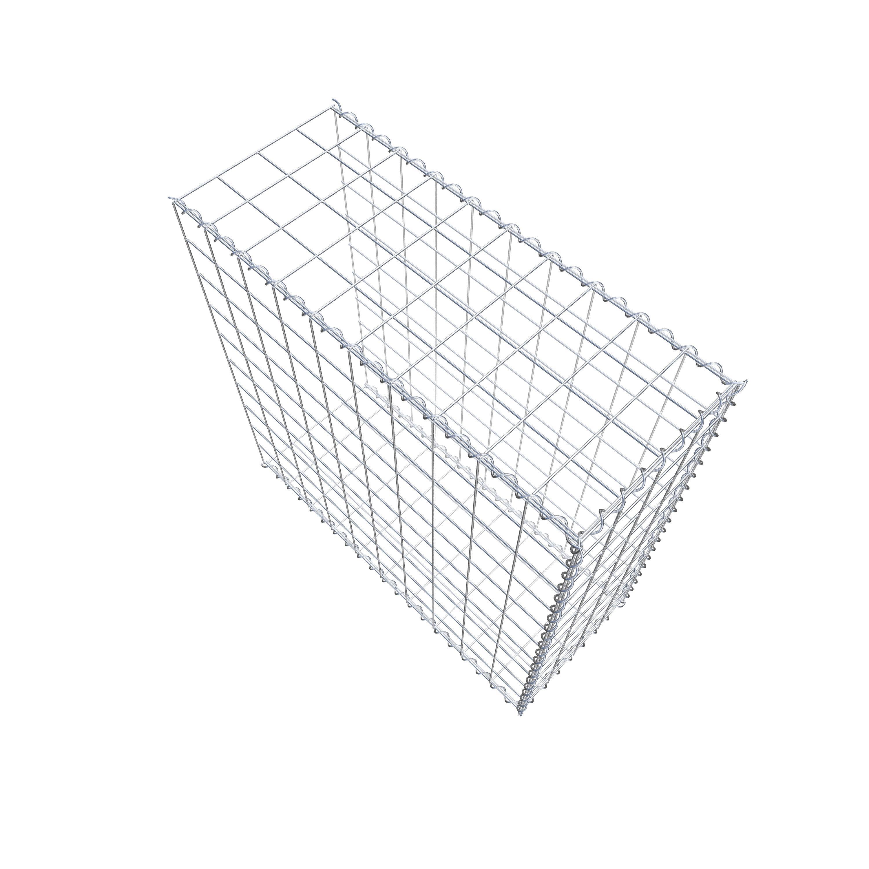 Opvokset gabion type 2 100 cm x 100 cm x 40 cm (L x H x D), maskestørrelse 10 cm x 10 cm, spiral