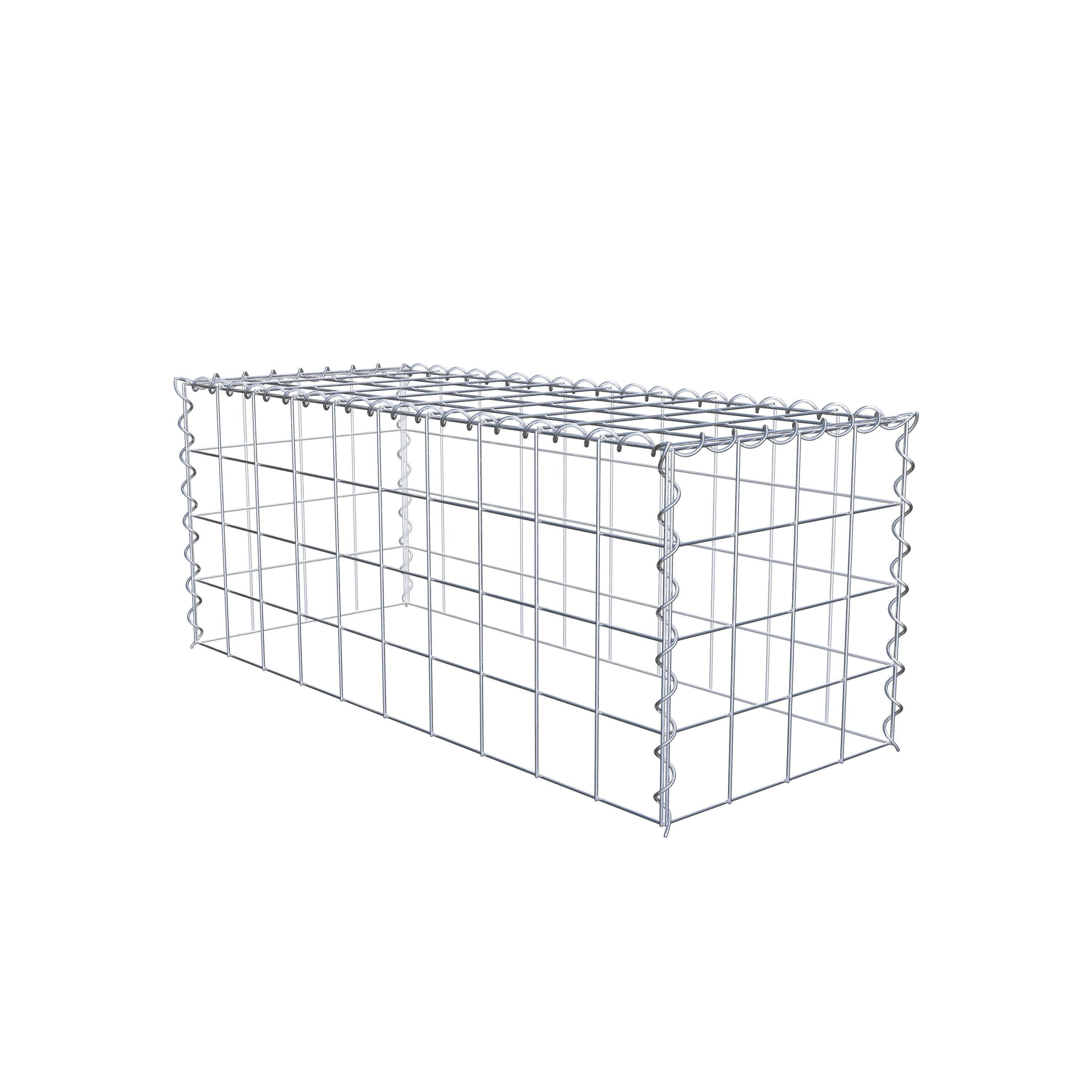 Grown-on gabion type 3 100 cm x 40 cm x 40 cm (L x H x D), mesh size 10 cm x 10 cm, spiral