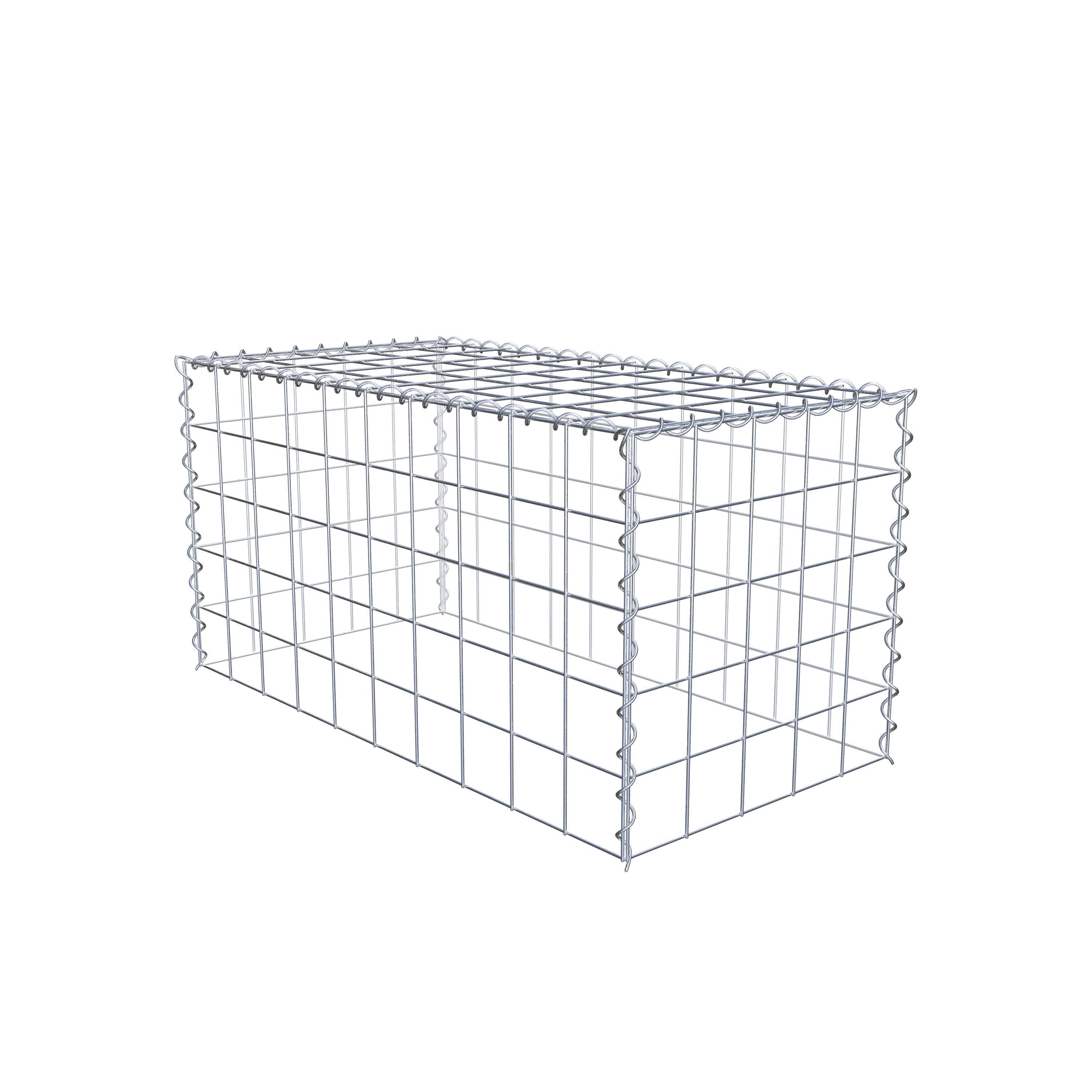 Grown-on gabion type 3 100 cm x 50 cm x 50 cm (L x H x D), mesh size 10 cm x 10 cm, spiral