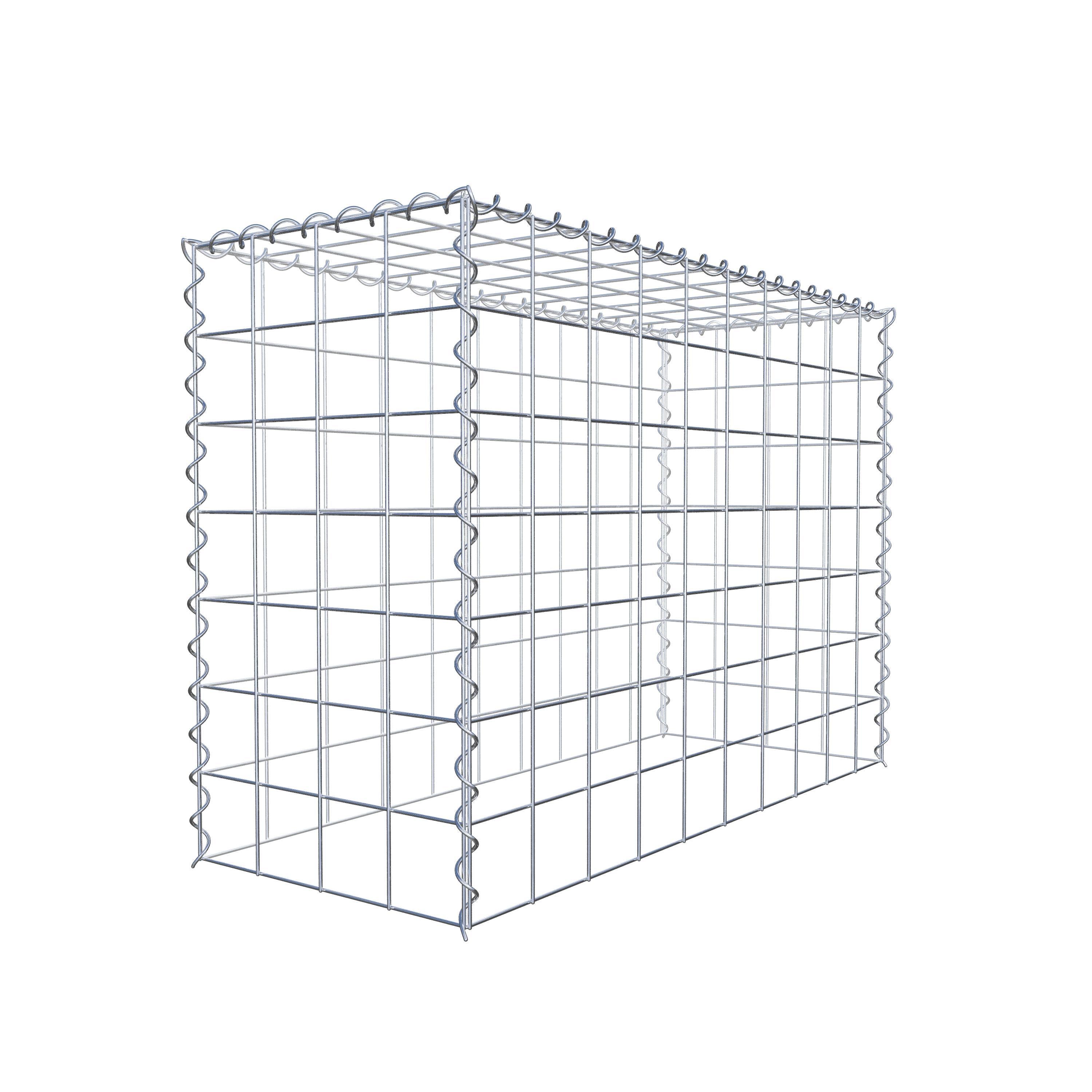 Anbaugabione Typ 3 100 cm x 70 cm x 40 cm (L x H x T), Maschenweite 10 cm x 10 cm, Spirale