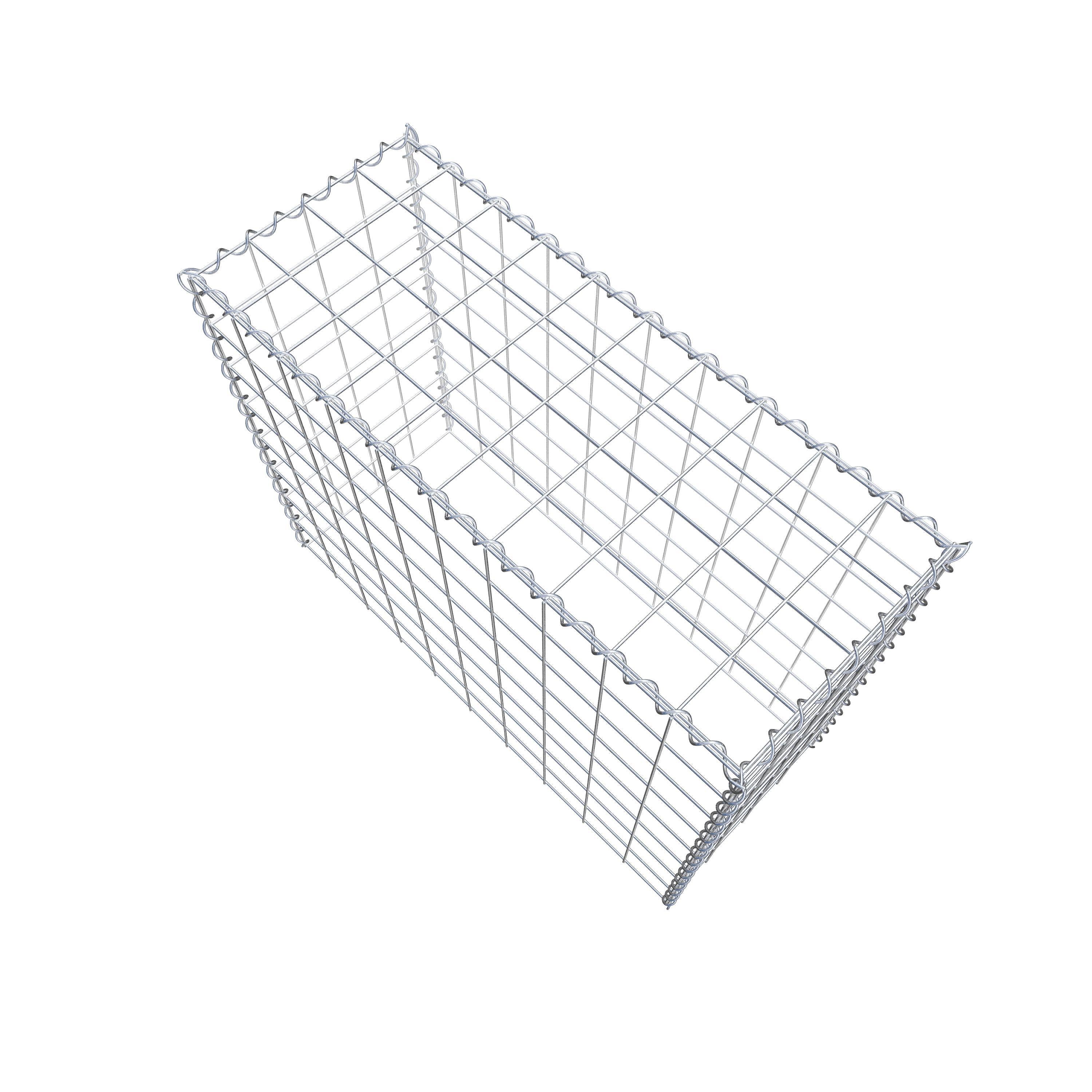 Grown-on gabion type 3 100 cm x 80 cm x 40 cm (L x H x D), mesh size 10 cm x 10 cm, spiral