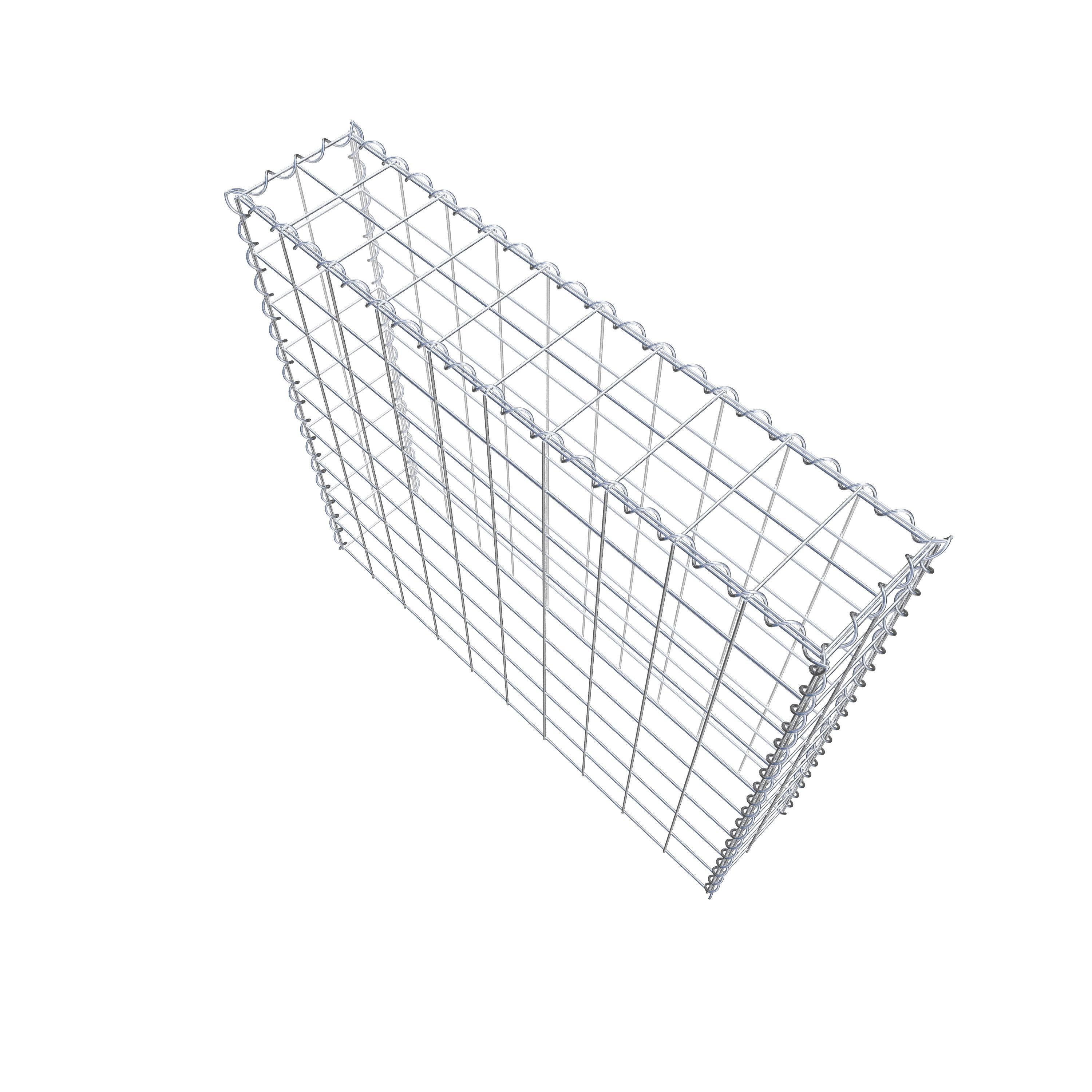 Grown-on gabion type 3 100 cm x 90 cm x 20 cm (L x H x D), mesh size 10 cm x 10 cm, spiral