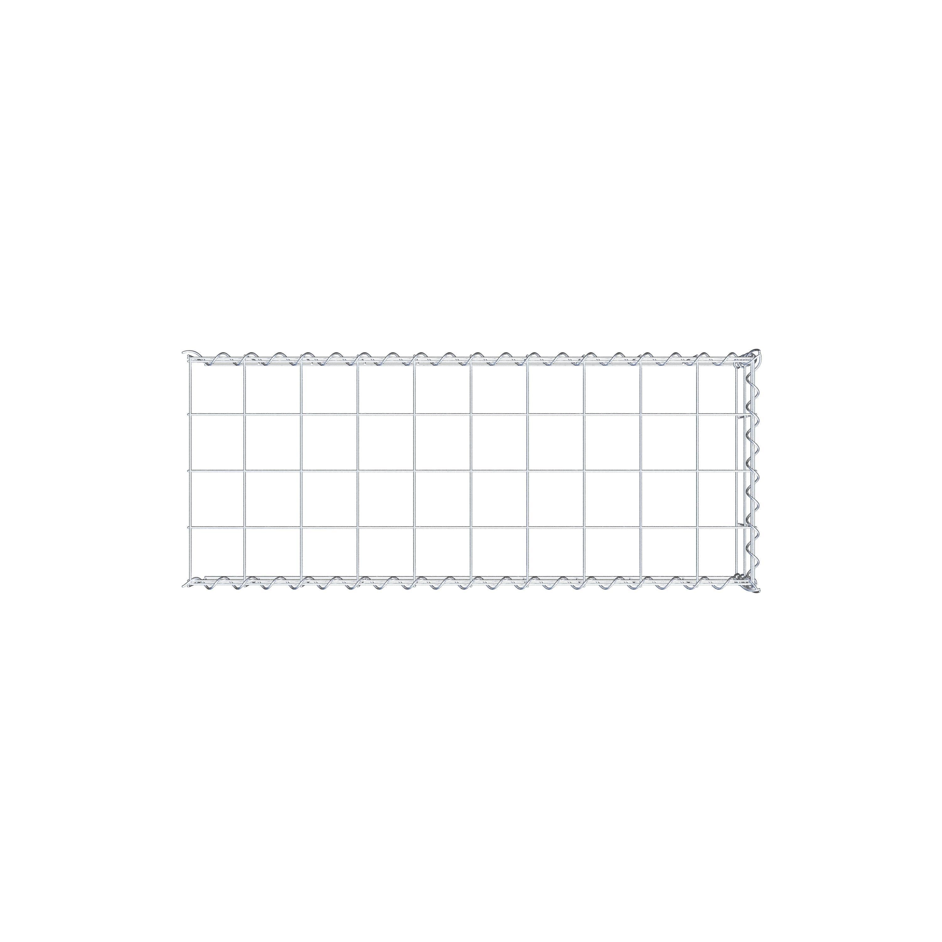 Anbaugabione Typ 4 100 cm x 20 cm x 40 cm (L x H x T), Maschenweite 10 cm x 10 cm, Spirale