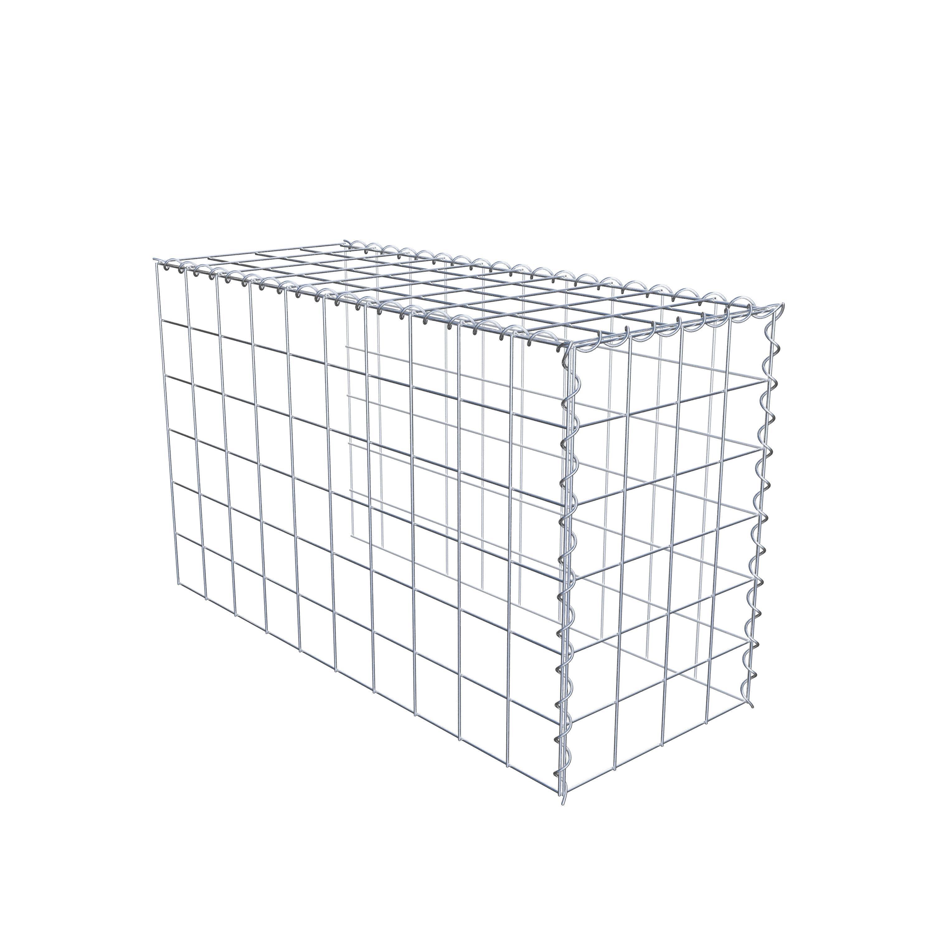 Grown-on gabion type 4 100 cm x 60 cm x 40 cm (L x H x D), mesh size 10 cm x 10 cm, spiral