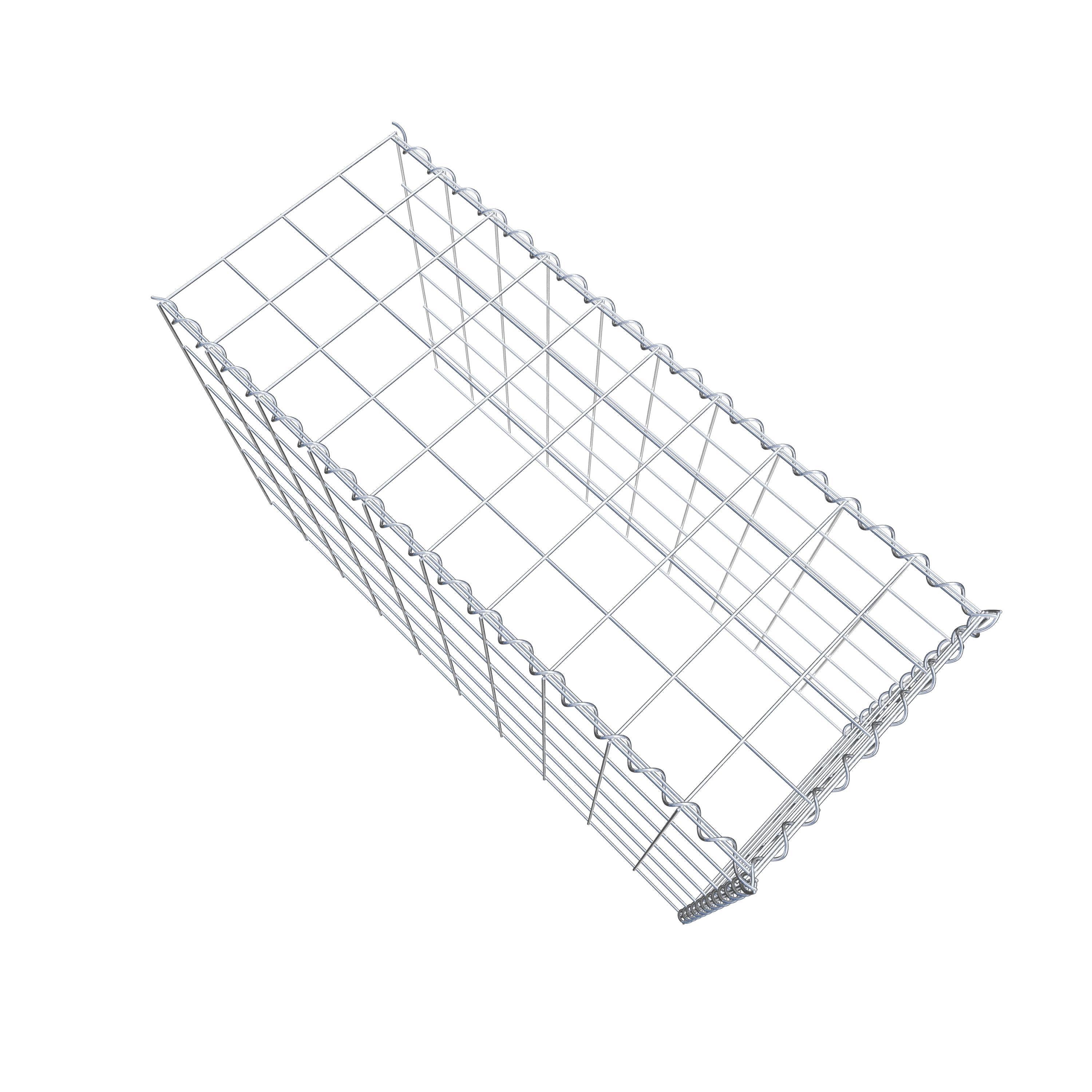 Grown-on gabion type 4 100 cm x 60 cm x 40 cm (L x H x D), mesh size 10 cm x 10 cm, spiral