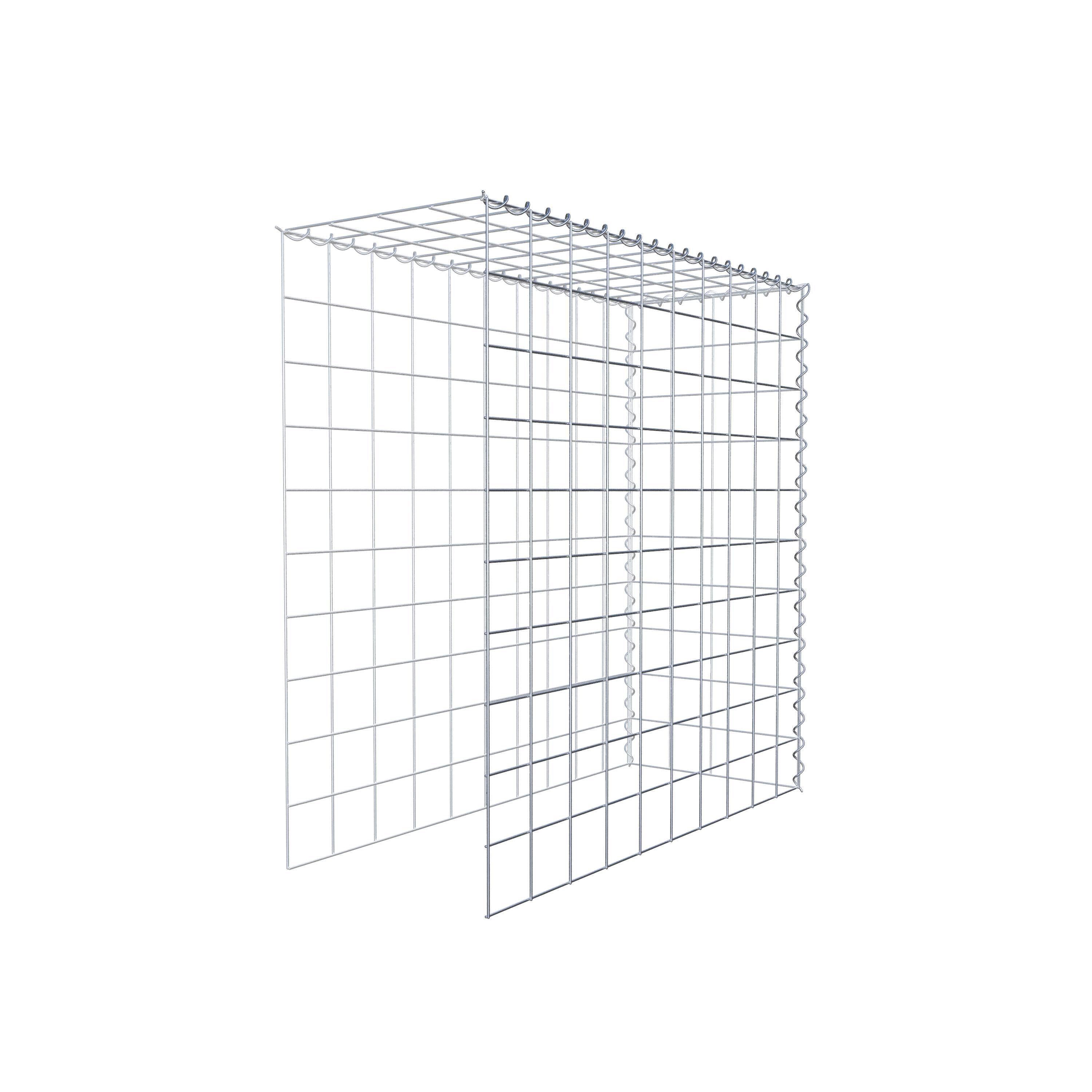 Grown-on gabion type 4 100 cm x 100 cm x 40 cm (L x H x D), mesh size 10 cm x 10 cm, spiral