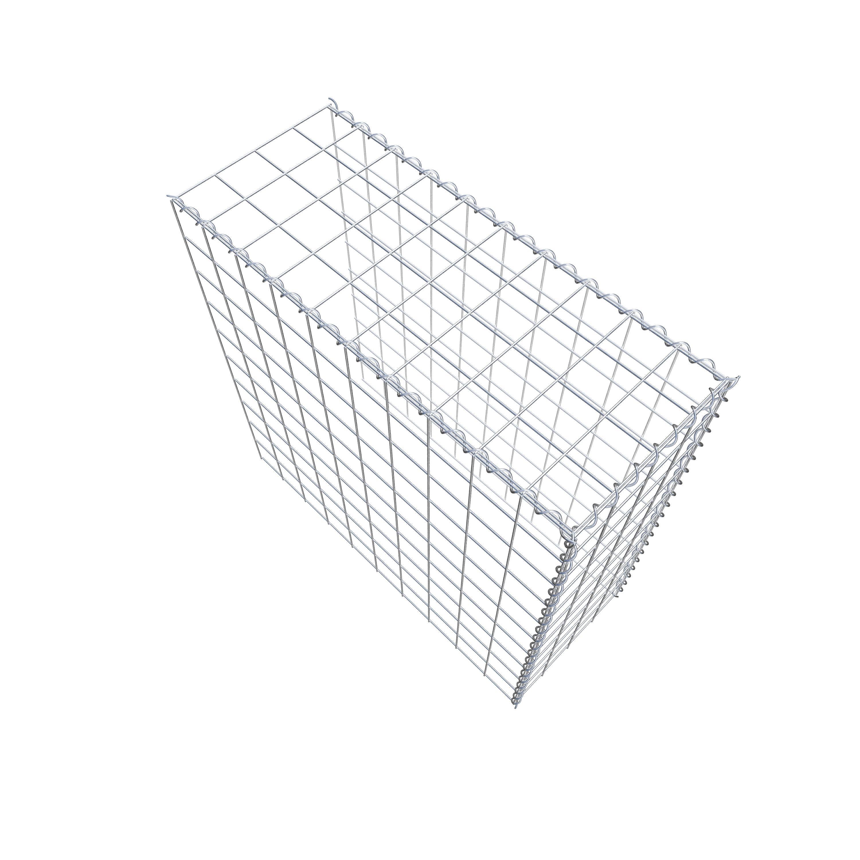 Grown-on gabion type 4 100 cm x 100 cm x 40 cm (L x H x D), mesh size 10 cm x 10 cm, spiral