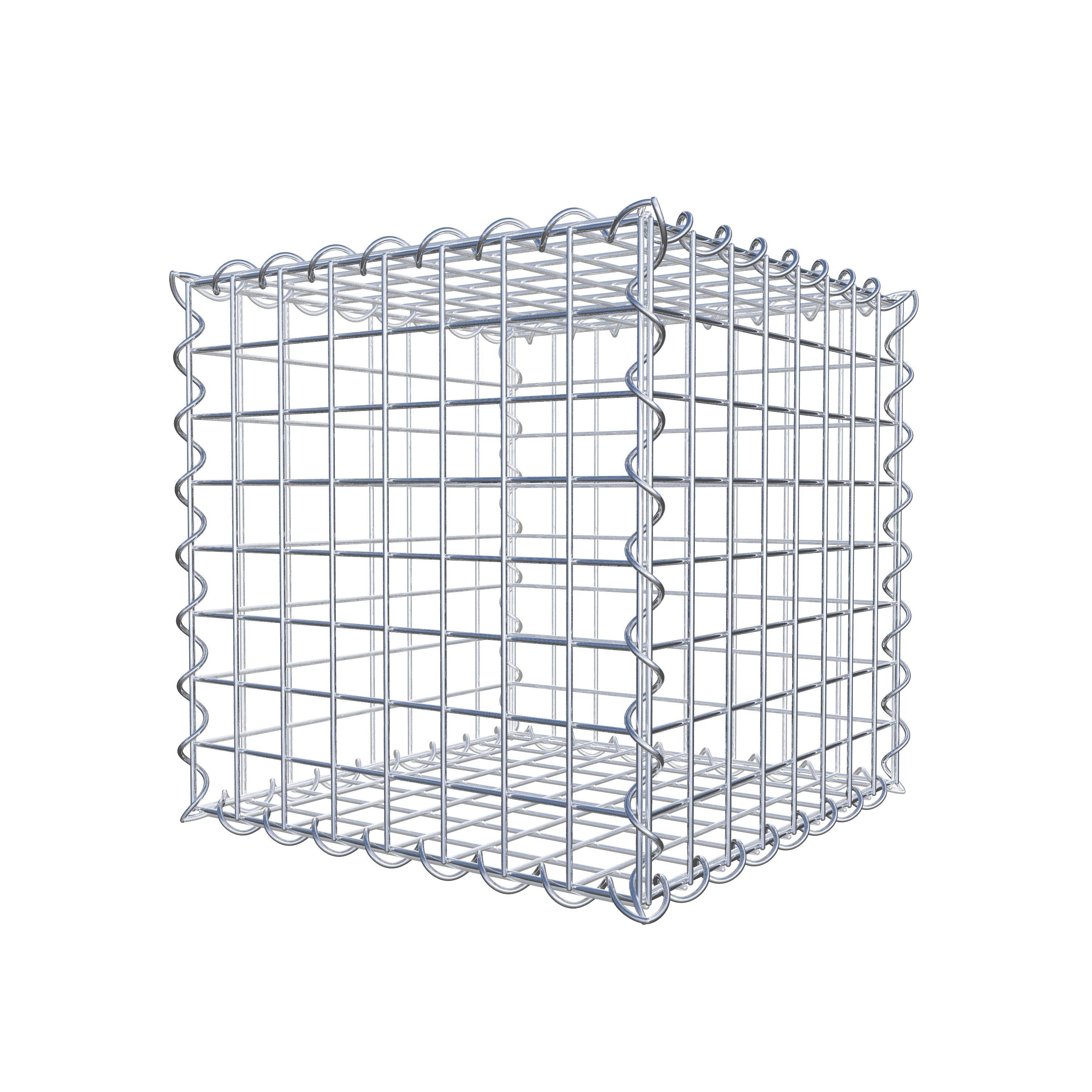 Gabion 40 cm x 40 cm x 40 cm (L x H x D), maskestørrelse 5 cm x 5 cm, spiral