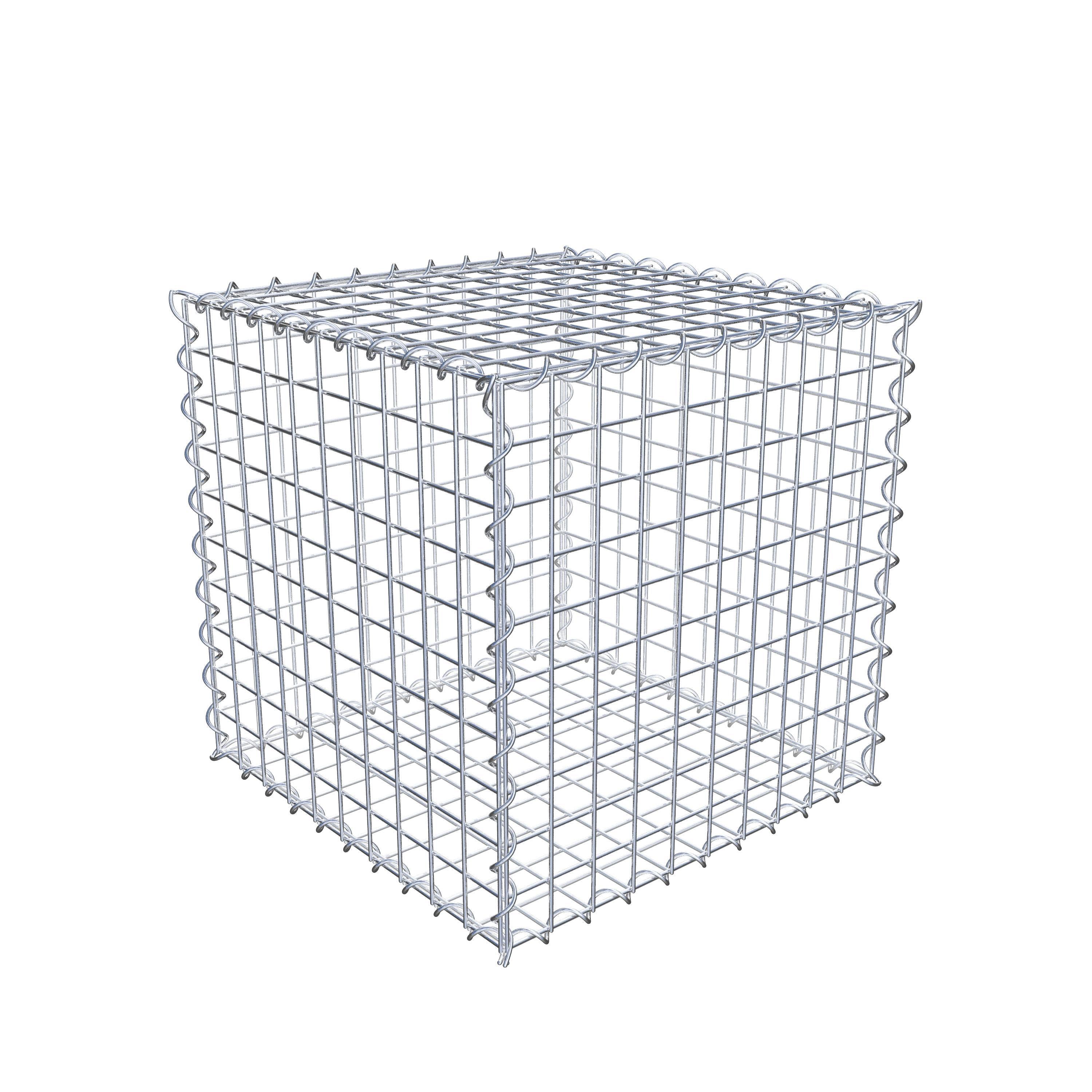 Gabion 50 cm x 50 cm x 50 cm (L x H x D), maskestørrelse 5 cm x 5 cm, spiral