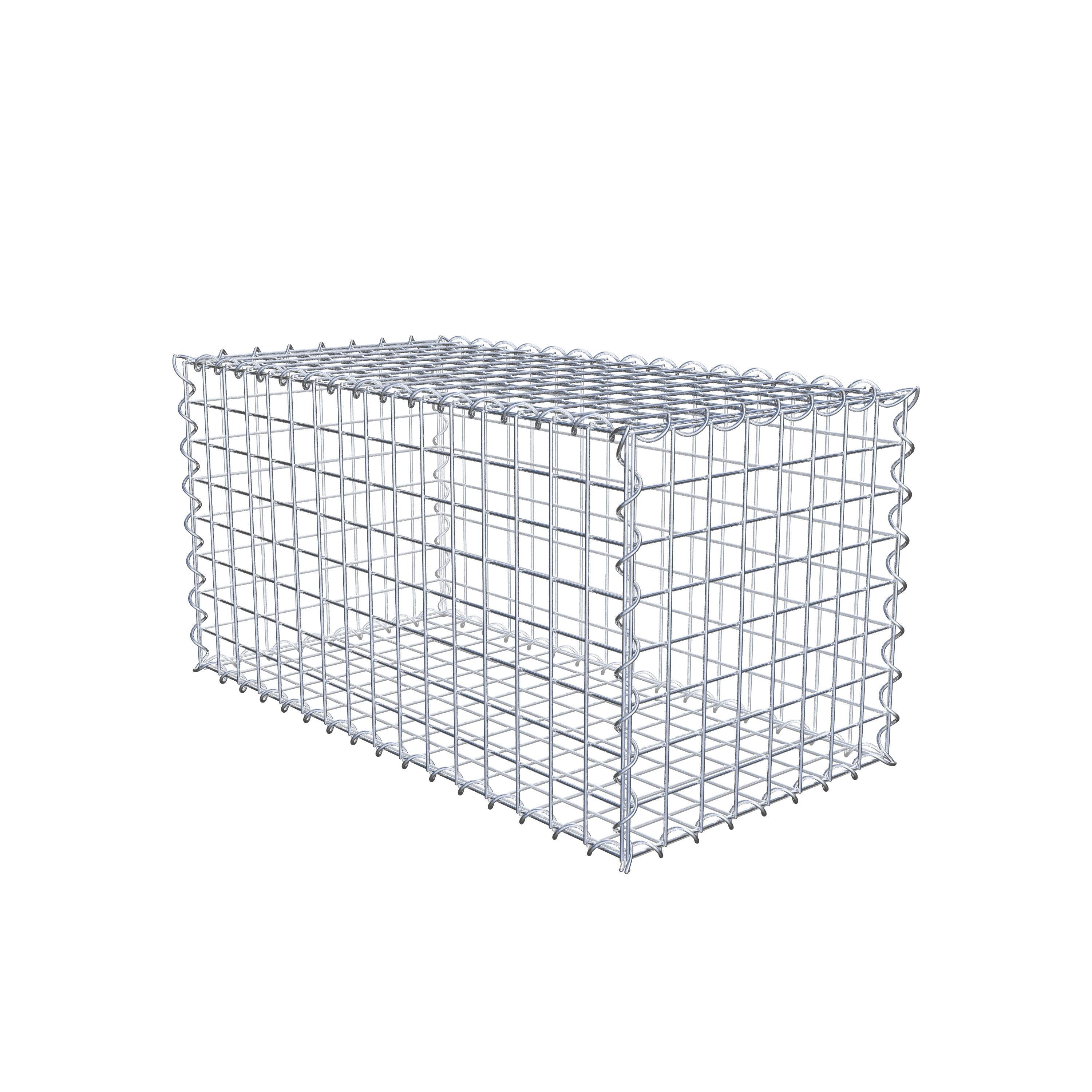 Gabion 80 cm x 40 cm x 40 cm (L x H x D), maskestørrelse 5 cm x 5 cm, spiral