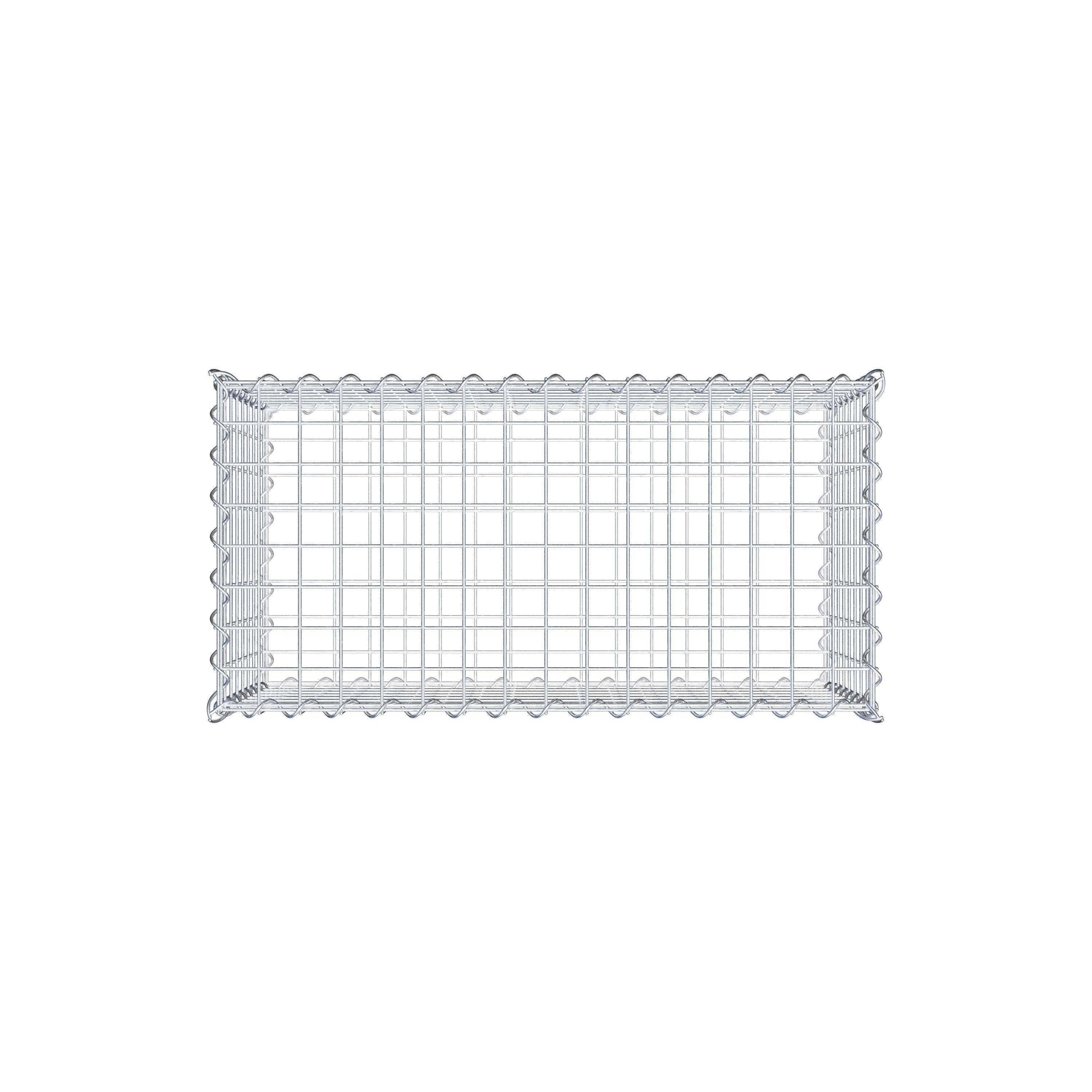 Gabion 80 cm x 40 cm x 40 cm (L x H x D), maskestørrelse 5 cm x 5 cm, spiral