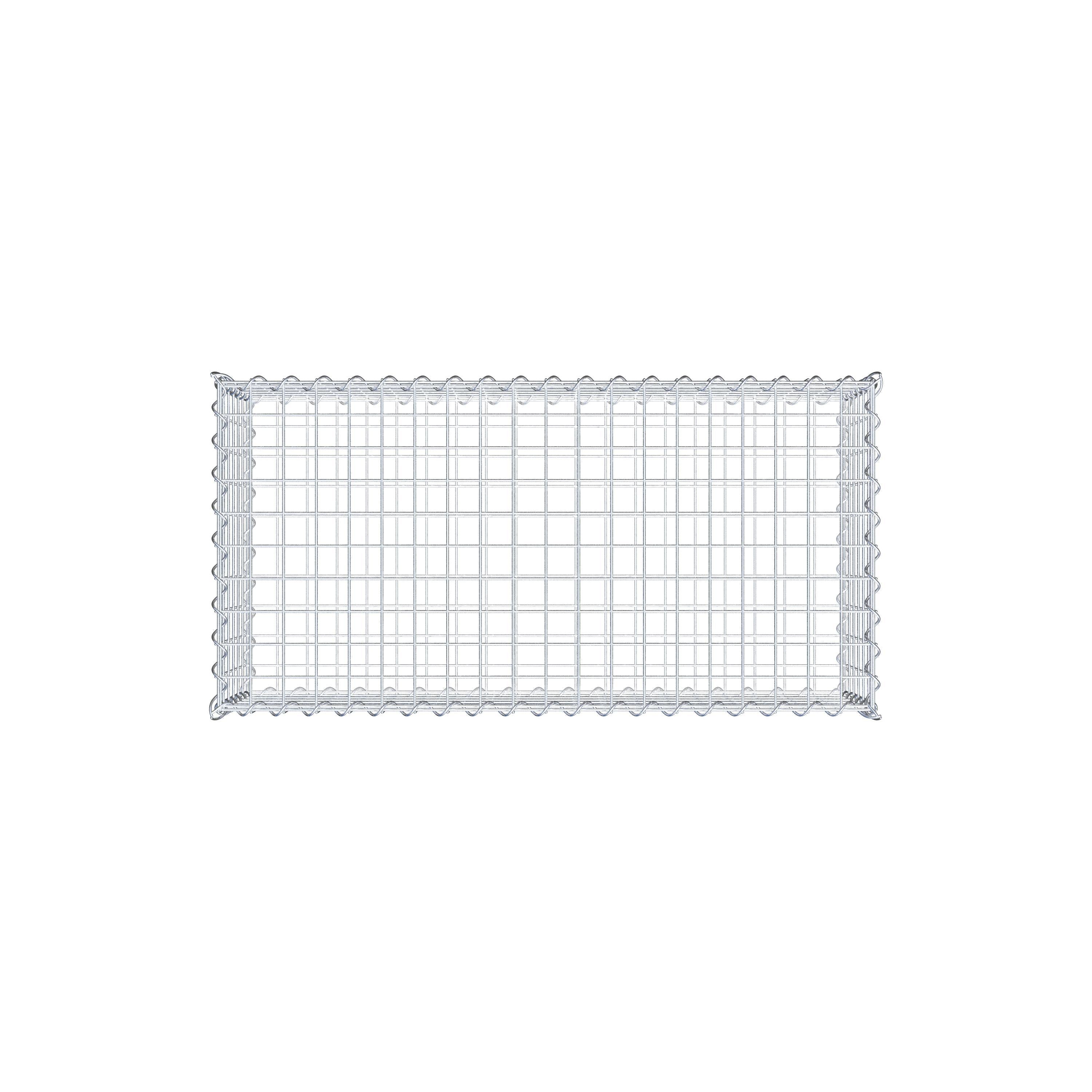 Gabion 100 cm x 30 cm x 50 cm (L x H x D), maskestørrelse 5 cm x 5 cm, spiral