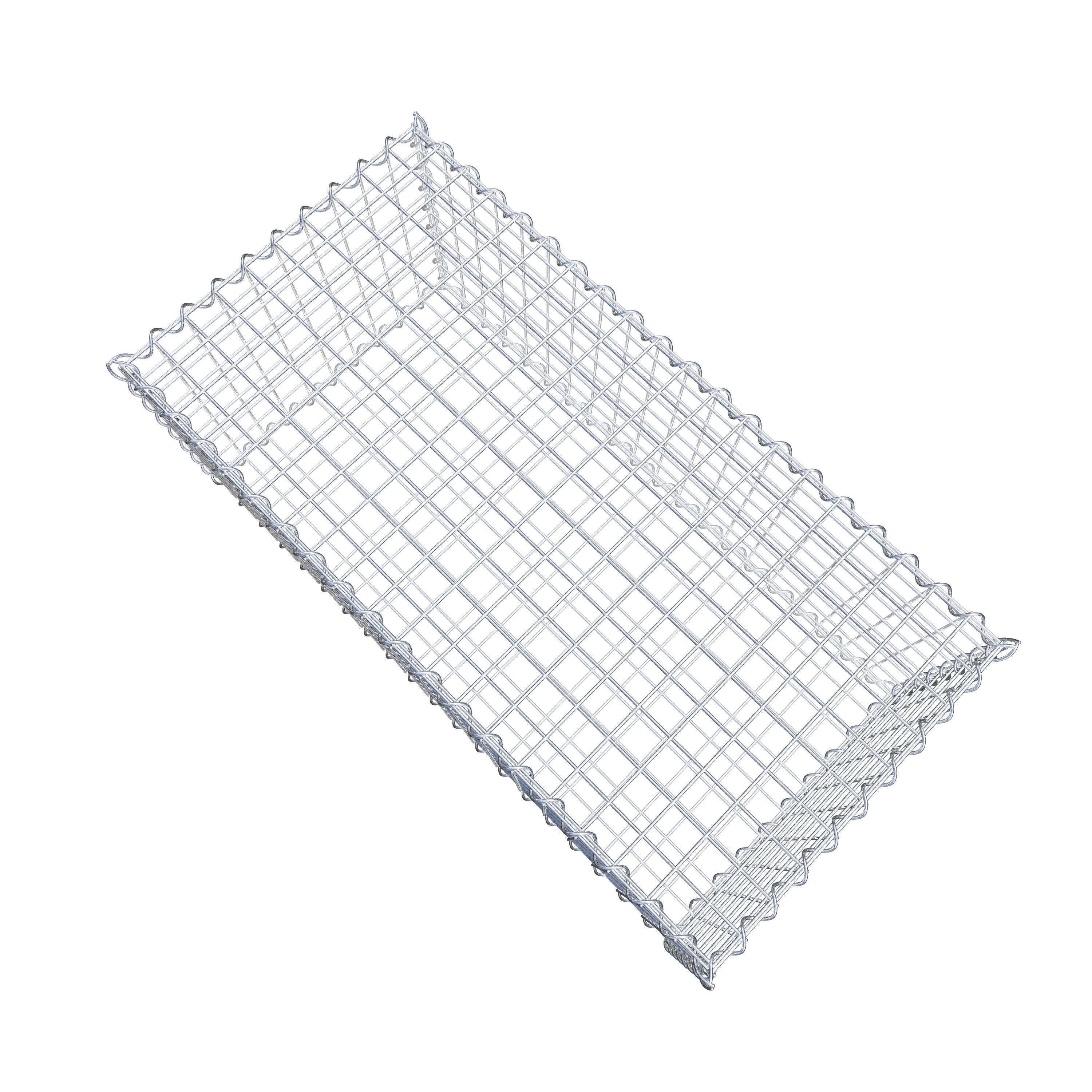 Gabion 100 cm x 40 cm x 50 cm (L x H x D), maskestørrelse 5 cm x 5 cm, spiral