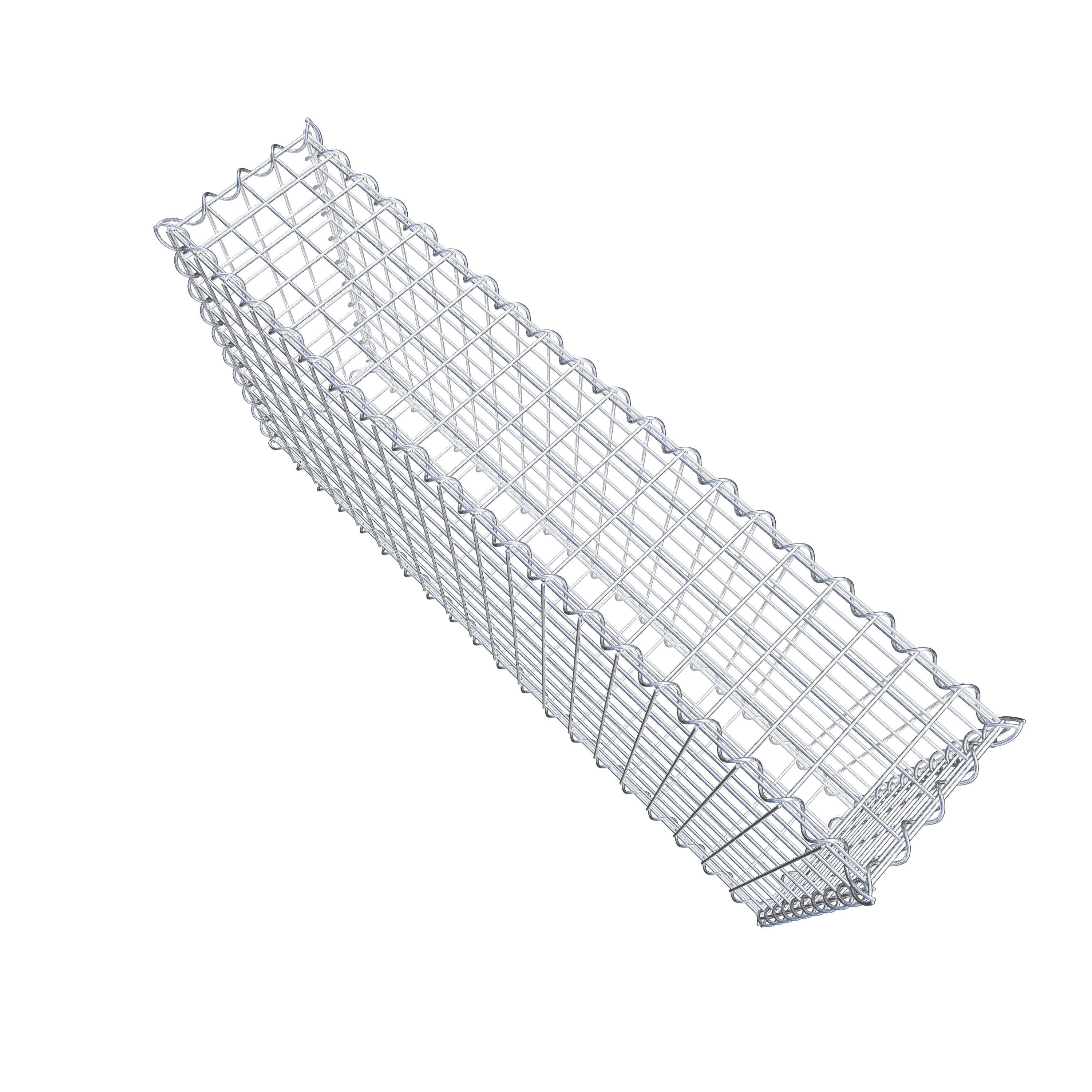 Gabion 100 cm x 50 cm x 20 cm (L x H x D), maskestørrelse 5 cm x 5 cm, spiral