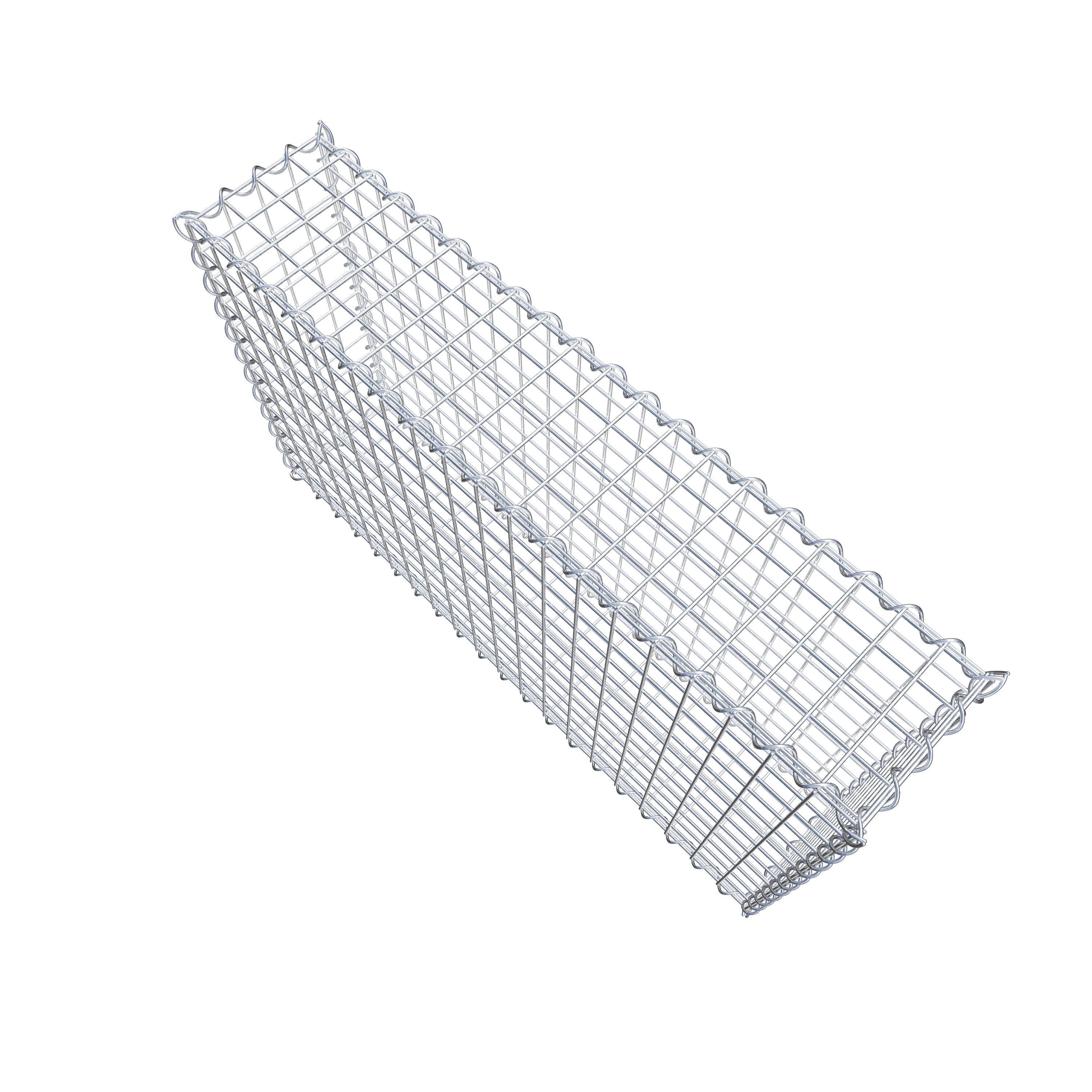 Gabion 100 cm x 60 cm x 20 cm (L x H x D), mesh size 5 cm x 5 cm, spiral